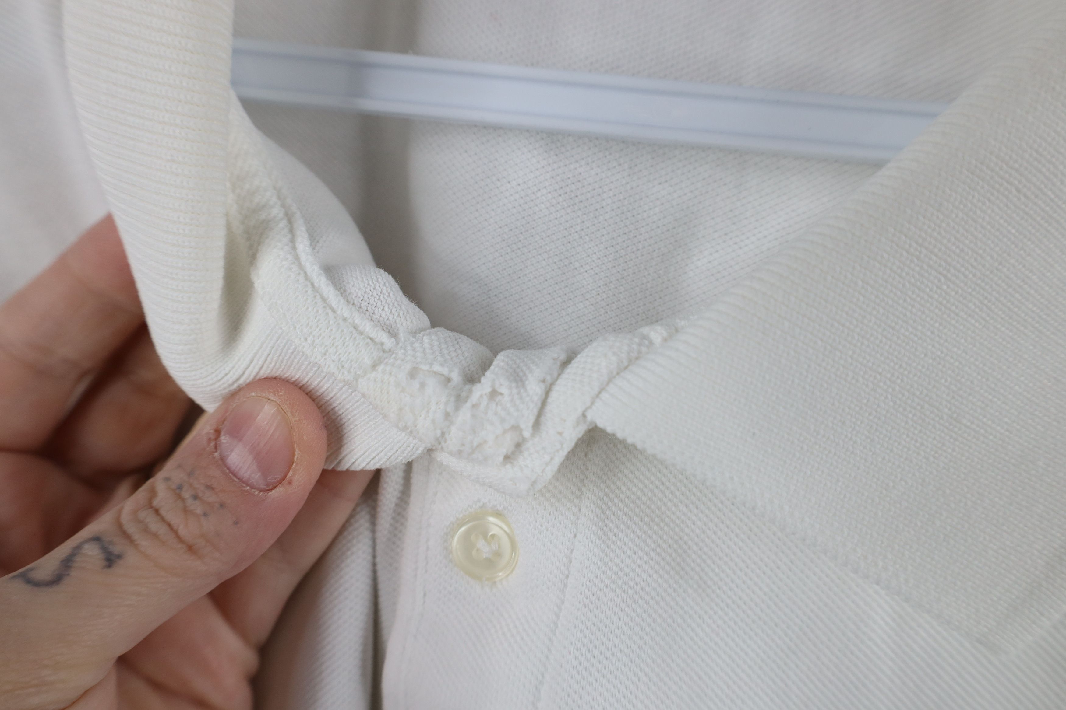 J.Crew × Vintage Vintage 90s J Crew Cotton Collared Golf Polo Shirt White Size US XL / EU 56 / 4 - 6 Thumbnail