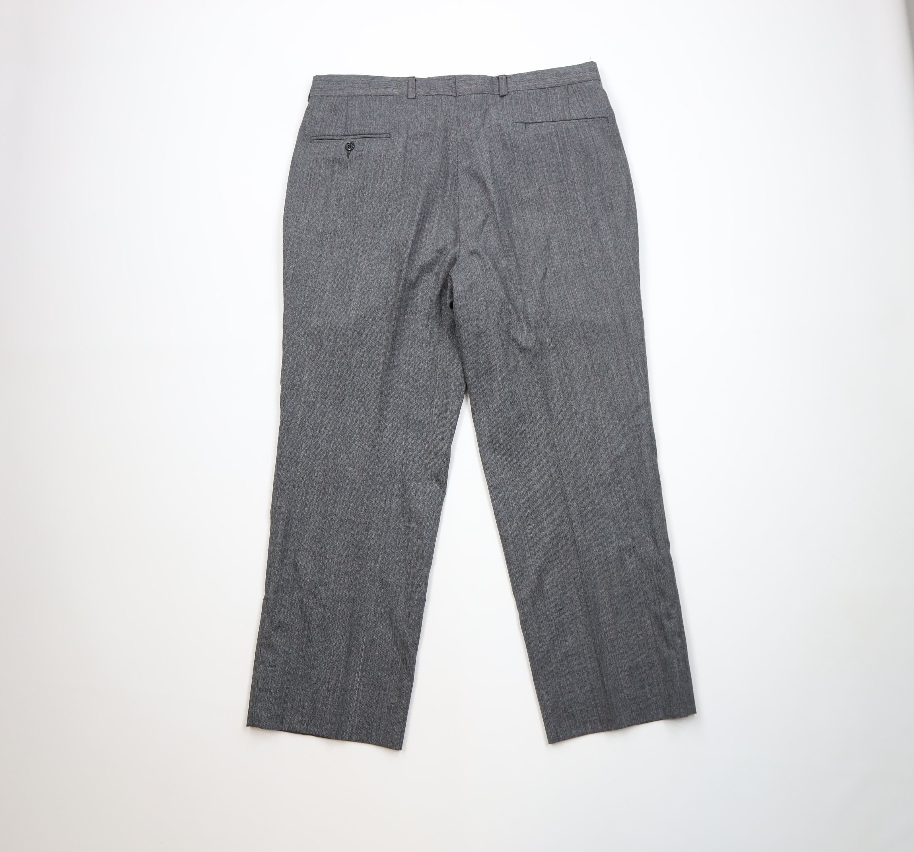 Vintage Vintage 70s Streetwear Wool Wide Leg Chino Pants Plaid USA Size US 36 / EU 52 - 7 Thumbnail