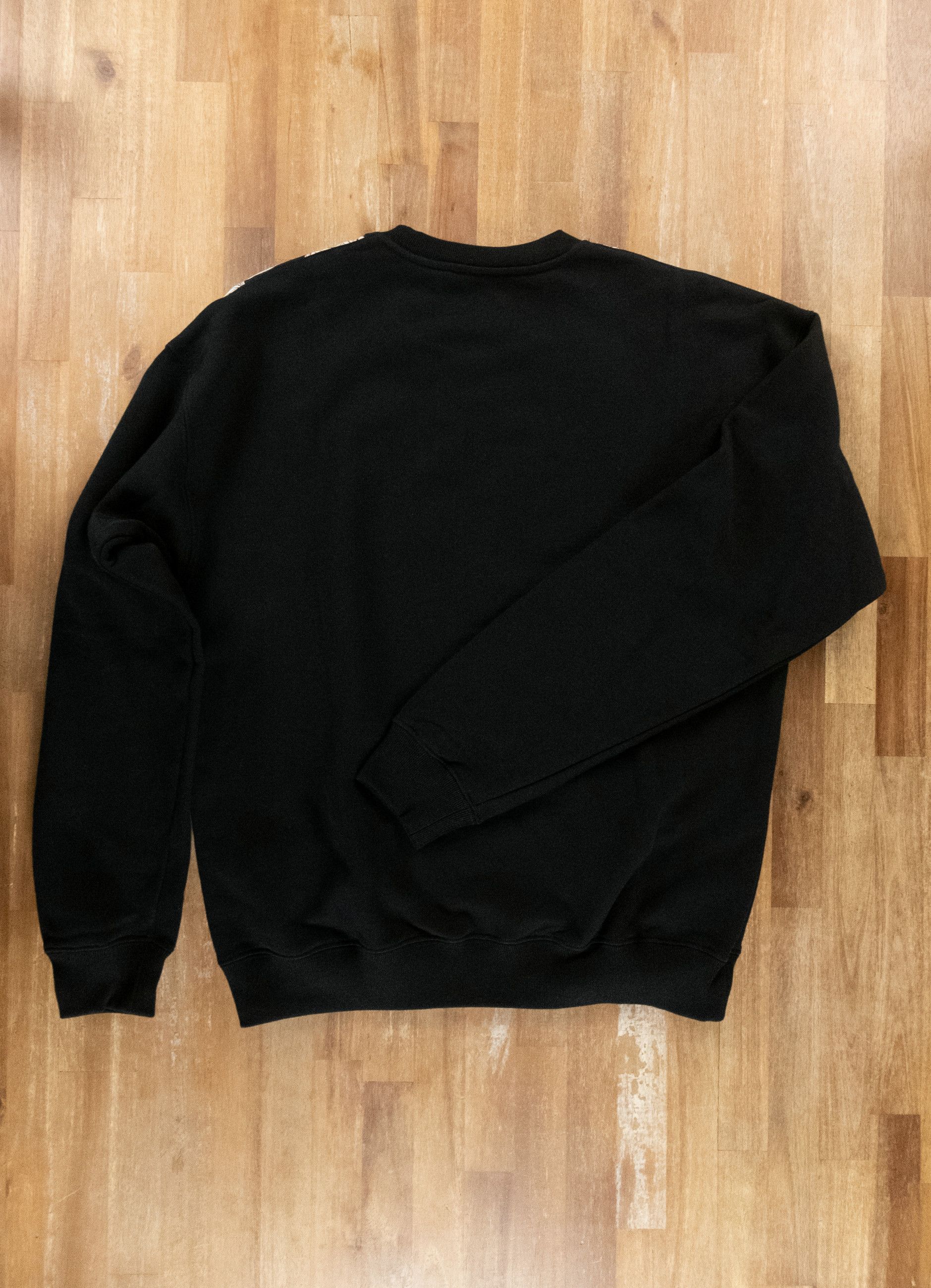 Versace VERSACE black panelled baroque print sweatshirt Medium Size US M / EU 48-50 / 2 - 12 Thumbnail