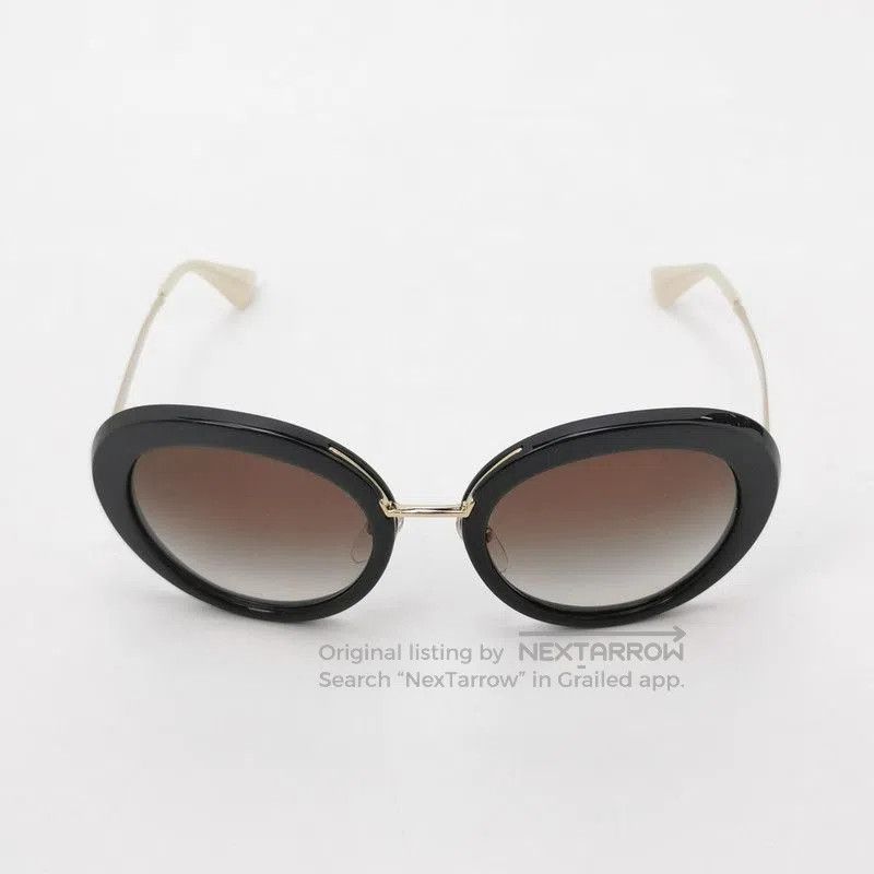 Prada Prada Logo Black Oval Sunglasses. Size ONE SIZE - 1 Thumbnail