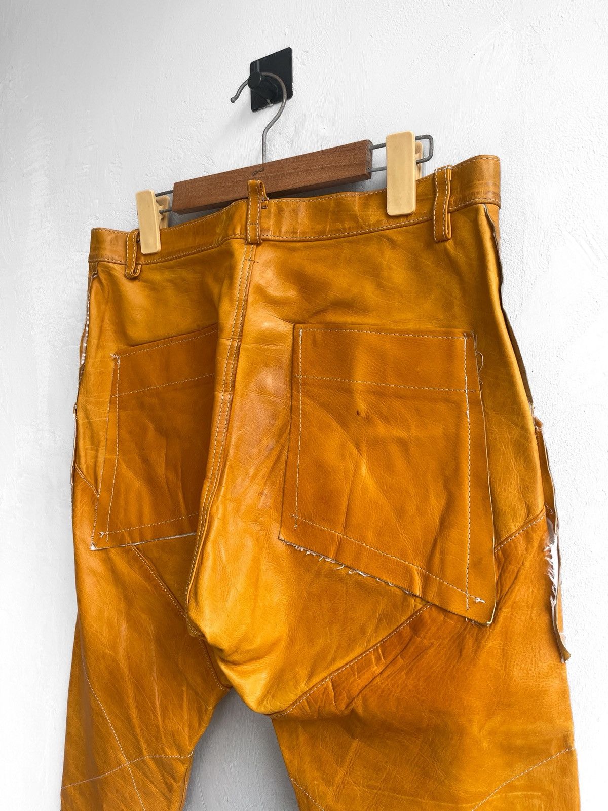 Sulvam Sulvam AW17 Amber Calf Leather Pants Size US 32 / EU 48 - 8 Thumbnail