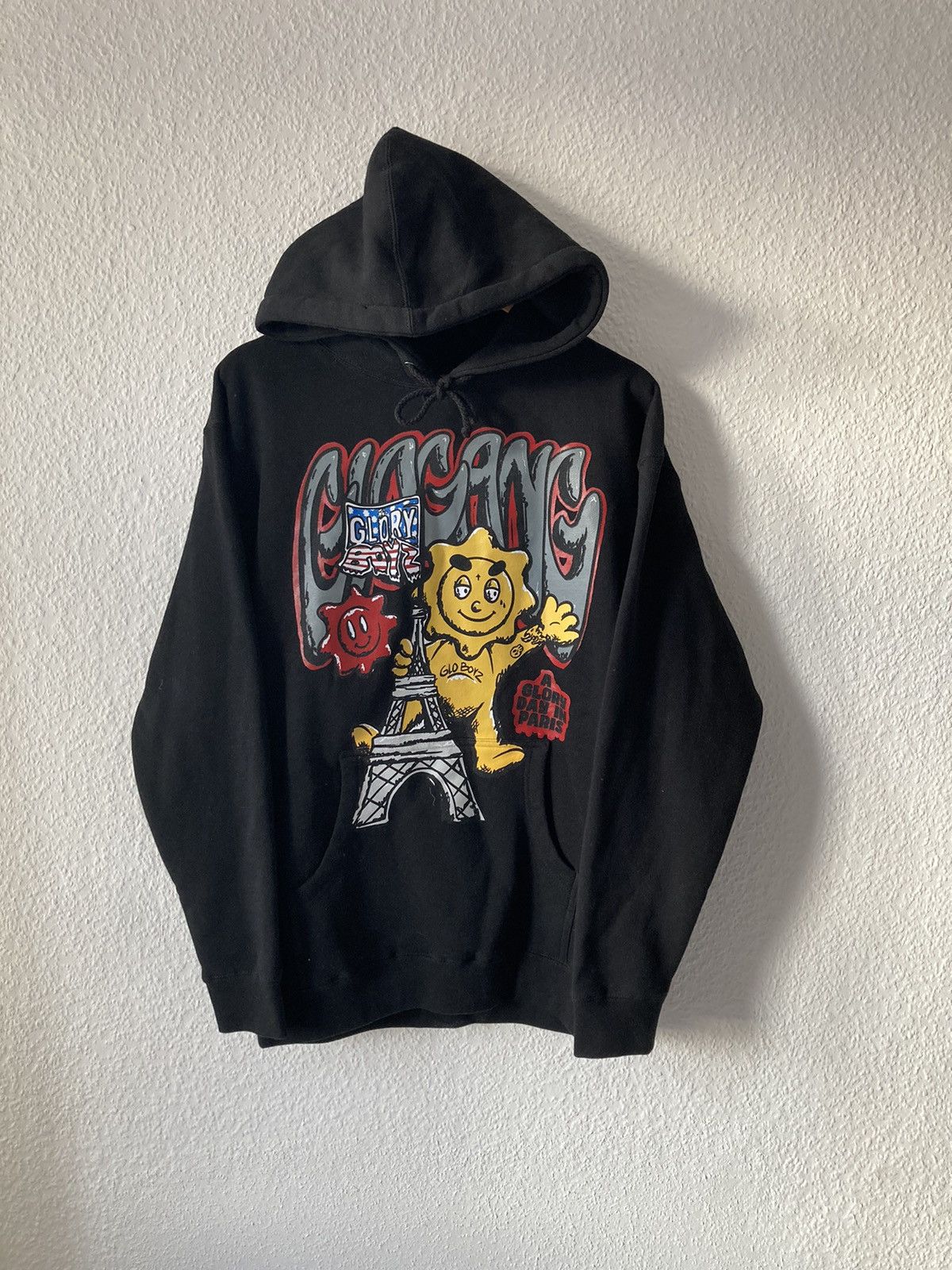 GLOGANG Have A Glory Day ジップアップパーカー ブラック Have A Glory Day Zip Up Hoodie (Black)