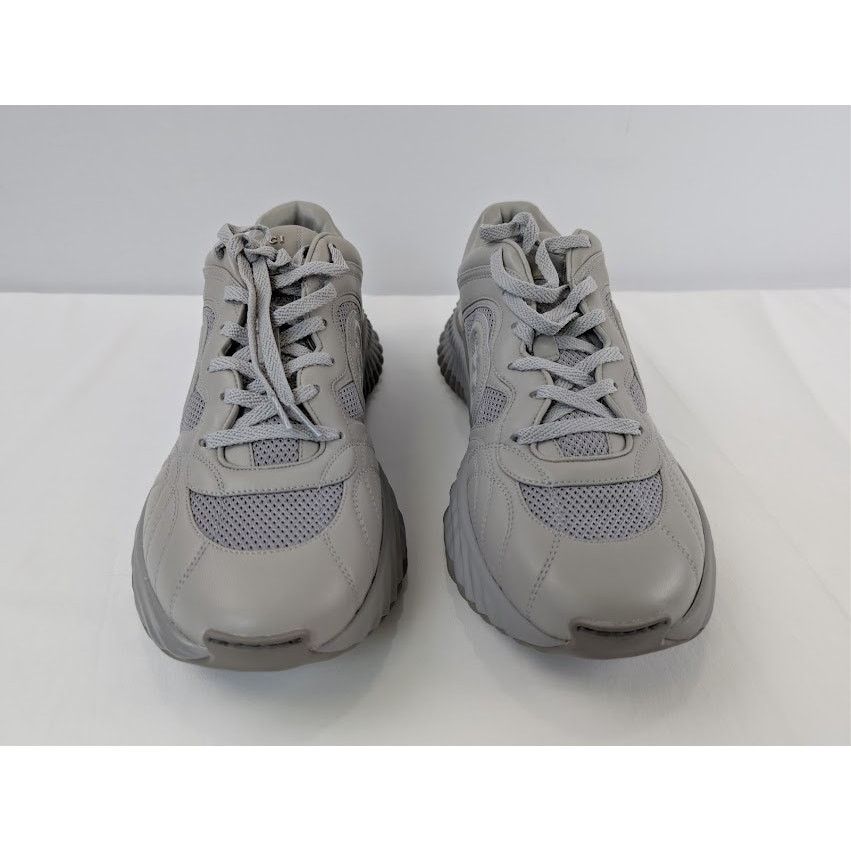 Gucci o1rshd1 Leather Ripple Low Top Sneaker in Grey Size US 12.5 / EU 45-46 - 9 Thumbnail