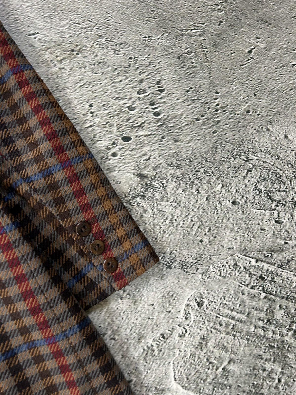 Karl Lagerfeld Karl Lagerfeld blazer vintage wool brown checkered Size 48R - 9 Thumbnail