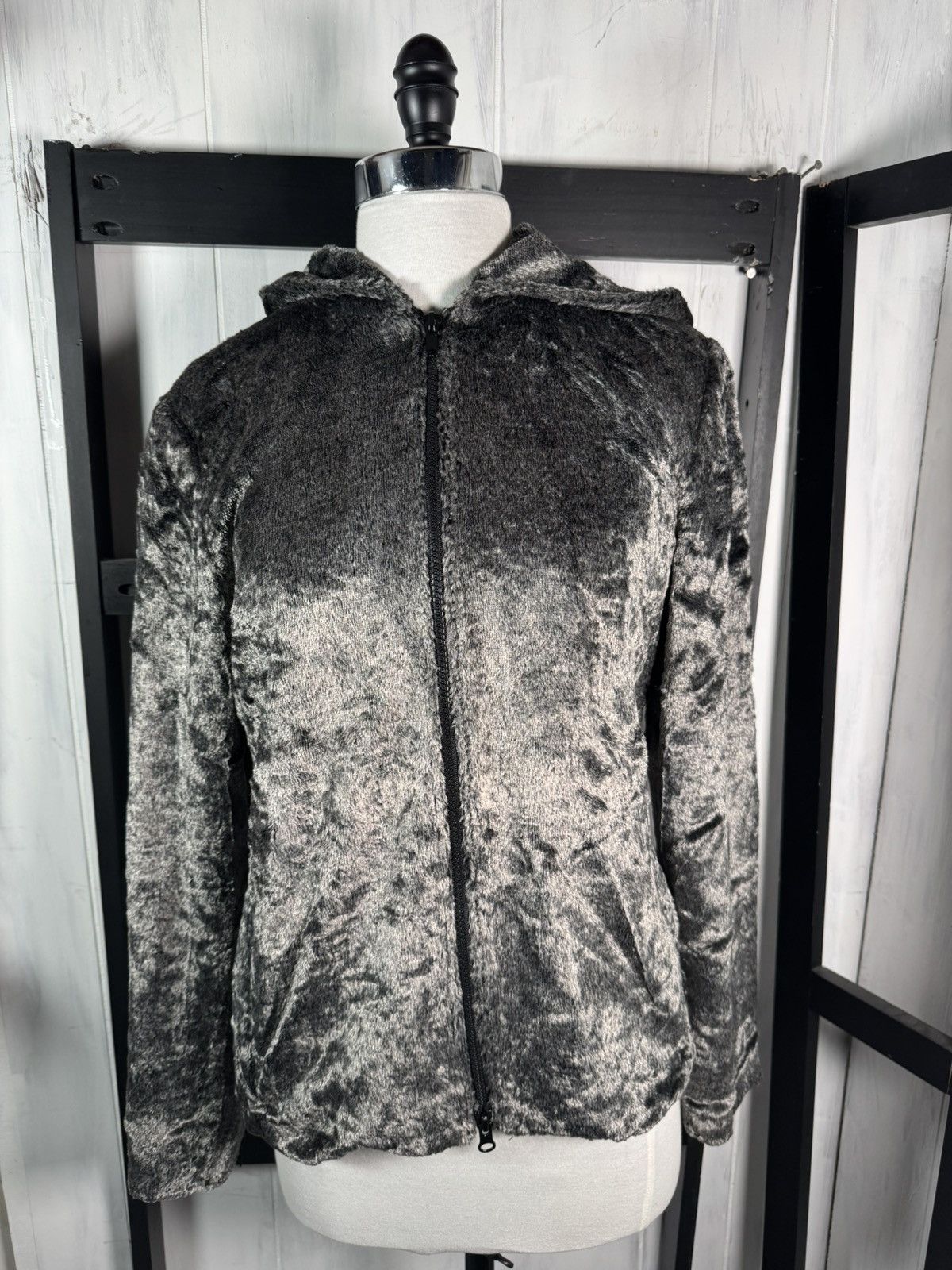 Oscar De La Renta Oscar De La Renta Thick SOFT Lined Gray Shimmer VELVET Size M / US 6-8 / IT 42-44 - 14 Thumbnail