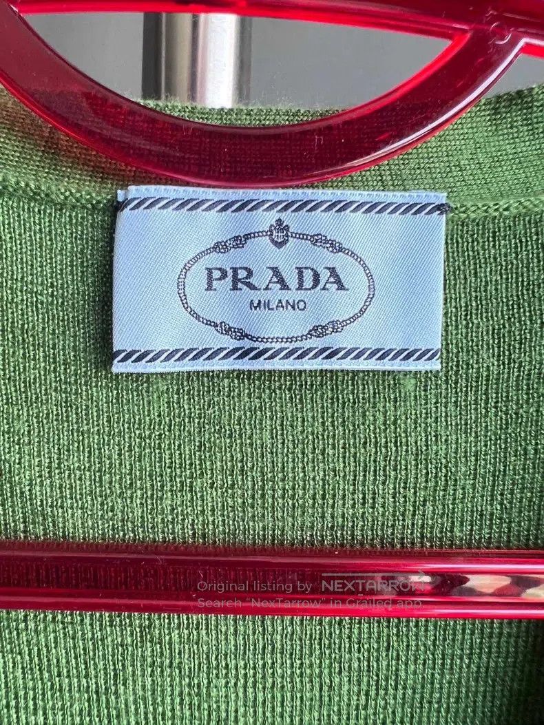 Prada Prada Green knitted cardigan coat Size XXS / US 00 / IT 34 - 3 Thumbnail