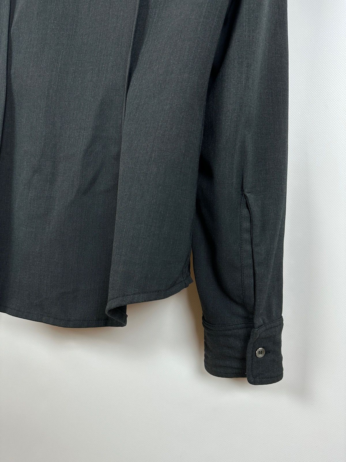 Prada Vintage Prada Technical Zip/Button Wool Shirt Size US L / EU 52-54 / 3 - 18 Thumbnail