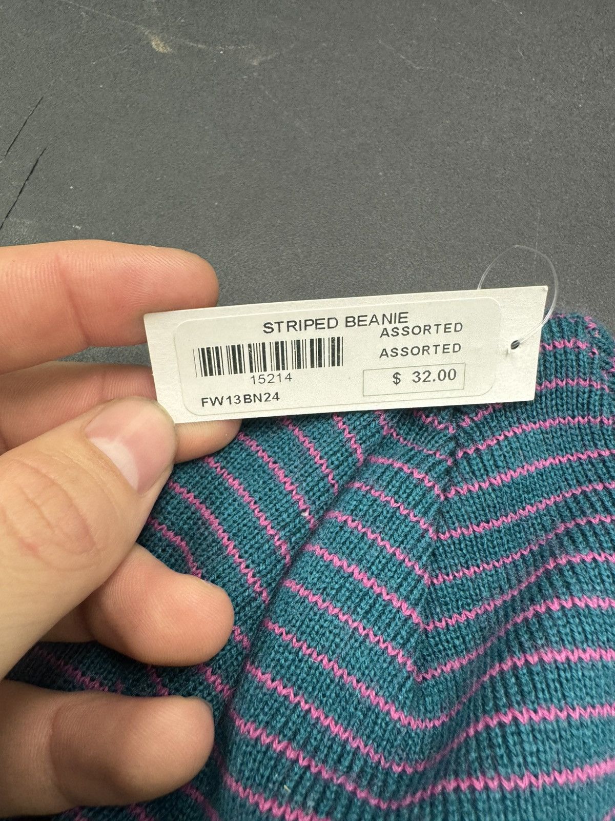 Supreme FW13 Supreme Striped Beanie Size ONE SIZE - 2 Thumbnail