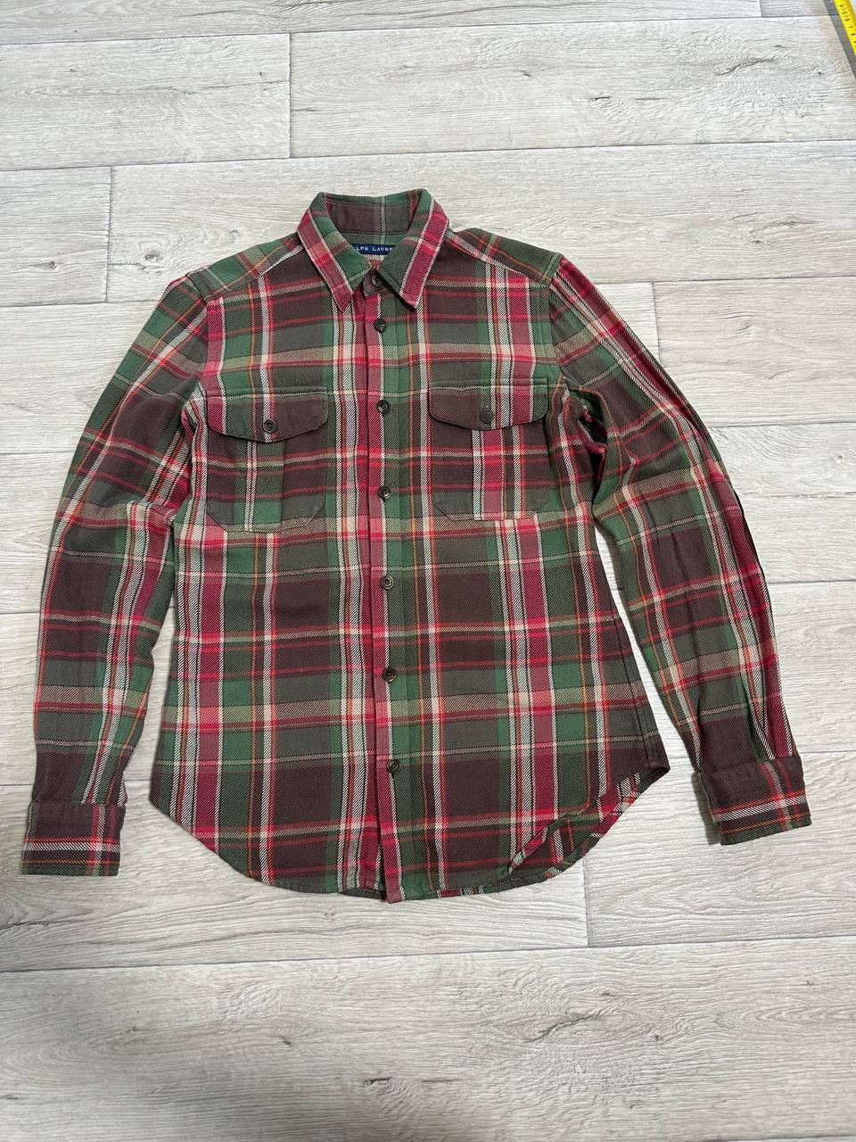 Polo Ralph Lauren Ralph Lauren Flannel Plaid Shirt Tartan Corduroy Elbow 8 Size US XS / EU 42 / 0 - 2 Thumbnail