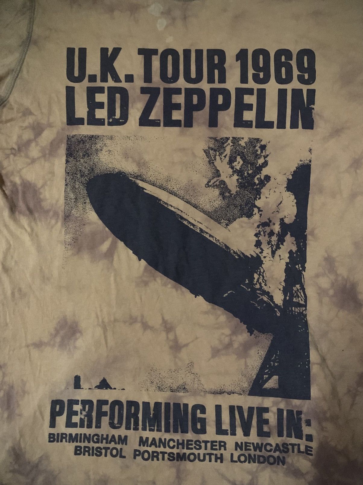 Band Tees Led Zeppelin U.K Tour 1969 Tee Size US L / EU 52-54 / 3 - 3 Thumbnail