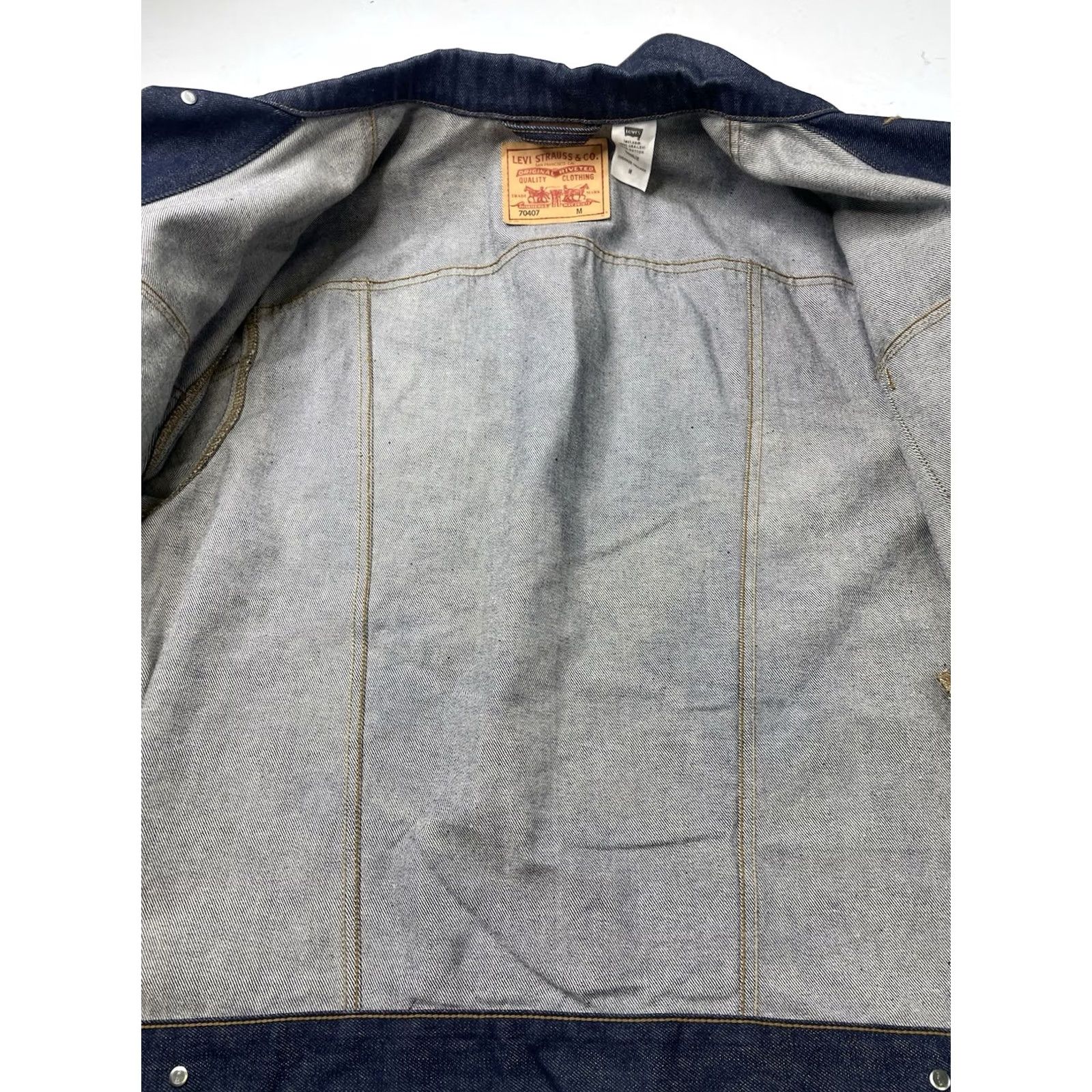 Levi's Levi's Jacket Mens Medium Blue Denim Trucker Rancher 70407 Size US M / EU 48-50 / 2 - 3 Thumbnail