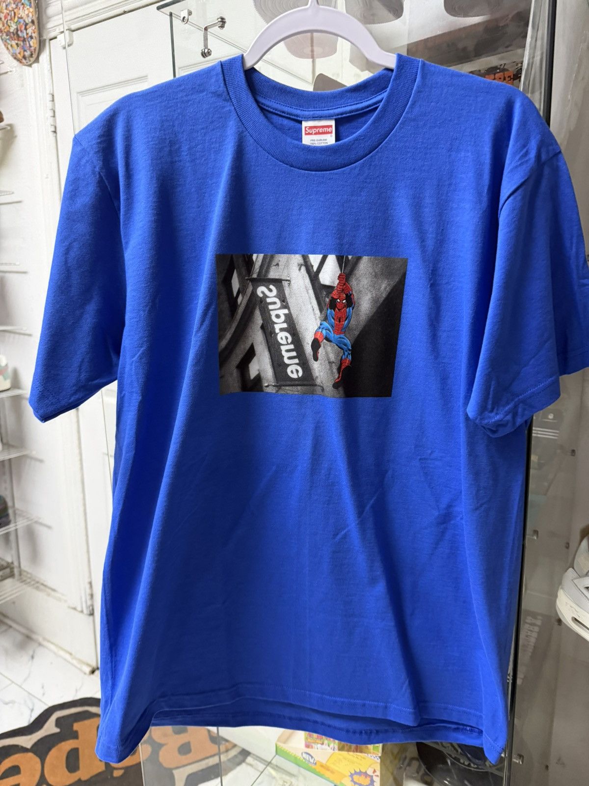 Supreme Supreme X Marvel ‘Spider Man’ Tee (Blue) Size US M / EU 48-50 / 2 - 1 Thumbnail