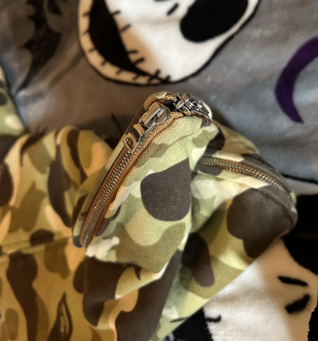 Bape Bape Nigo Era Beige Tan Full Zip Hoodie Size US M / EU 48-50 / 2 - 5 Thumbnail