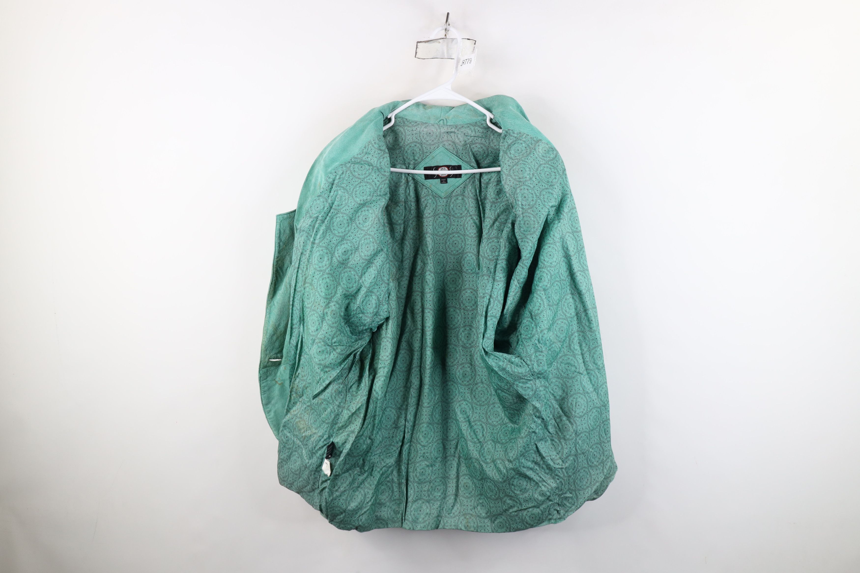 Vintage Vintage 80s Mid Mod Suede Leather Blazer Jacket Coat Size M / US 6-8 / IT 42-44 - 9 Thumbnail