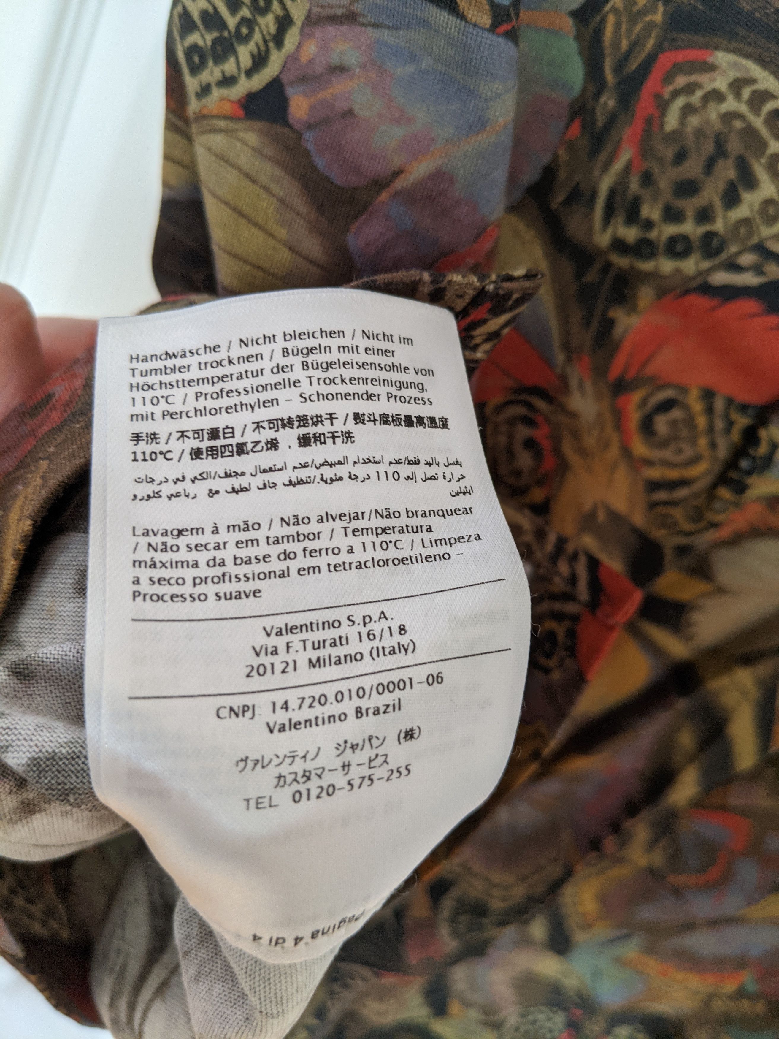 Valentino Valentino Butterfly Camo Print T-Shirt Size US M / EU 48-50 / 2 - 9 Thumbnail