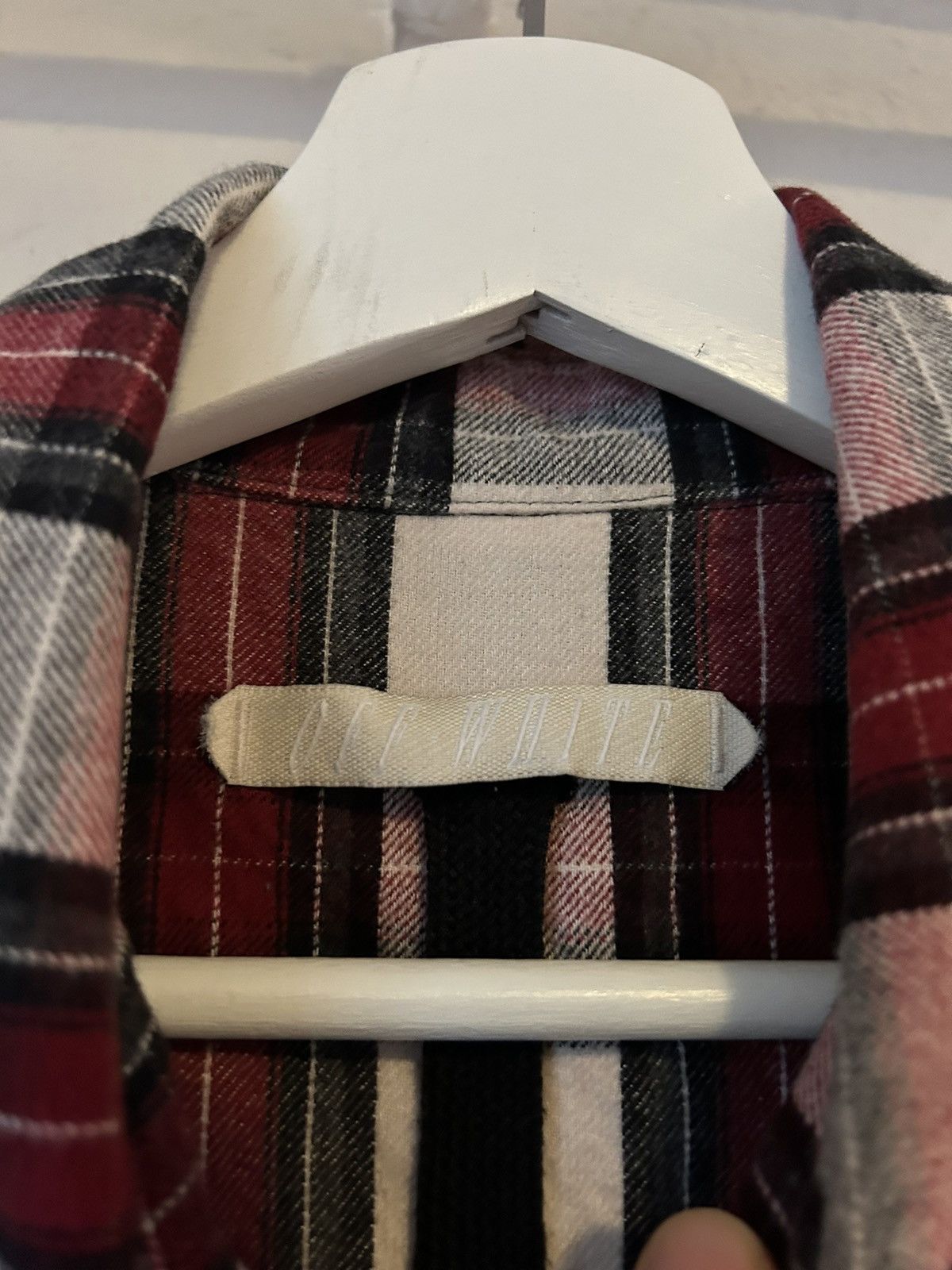 Off-White Flannel Shirt Diagonal Backprint Size US S / EU 44-46 / 1 - 7 Thumbnail
