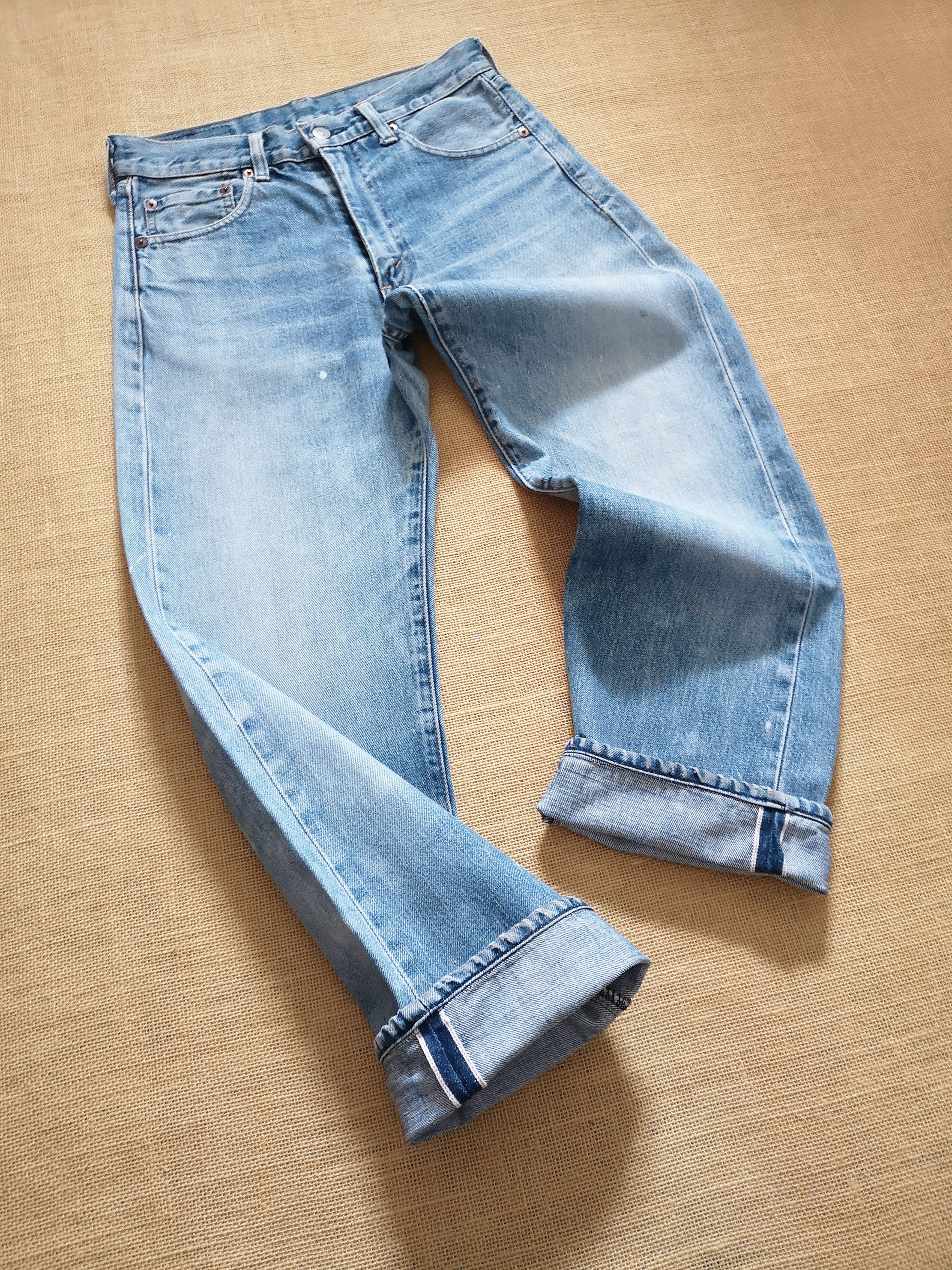 Levi's Levi's 502xx - 1990s - Big E Red Line Selvedge Japan W29 L28 Size US 29 - 4 Thumbnail