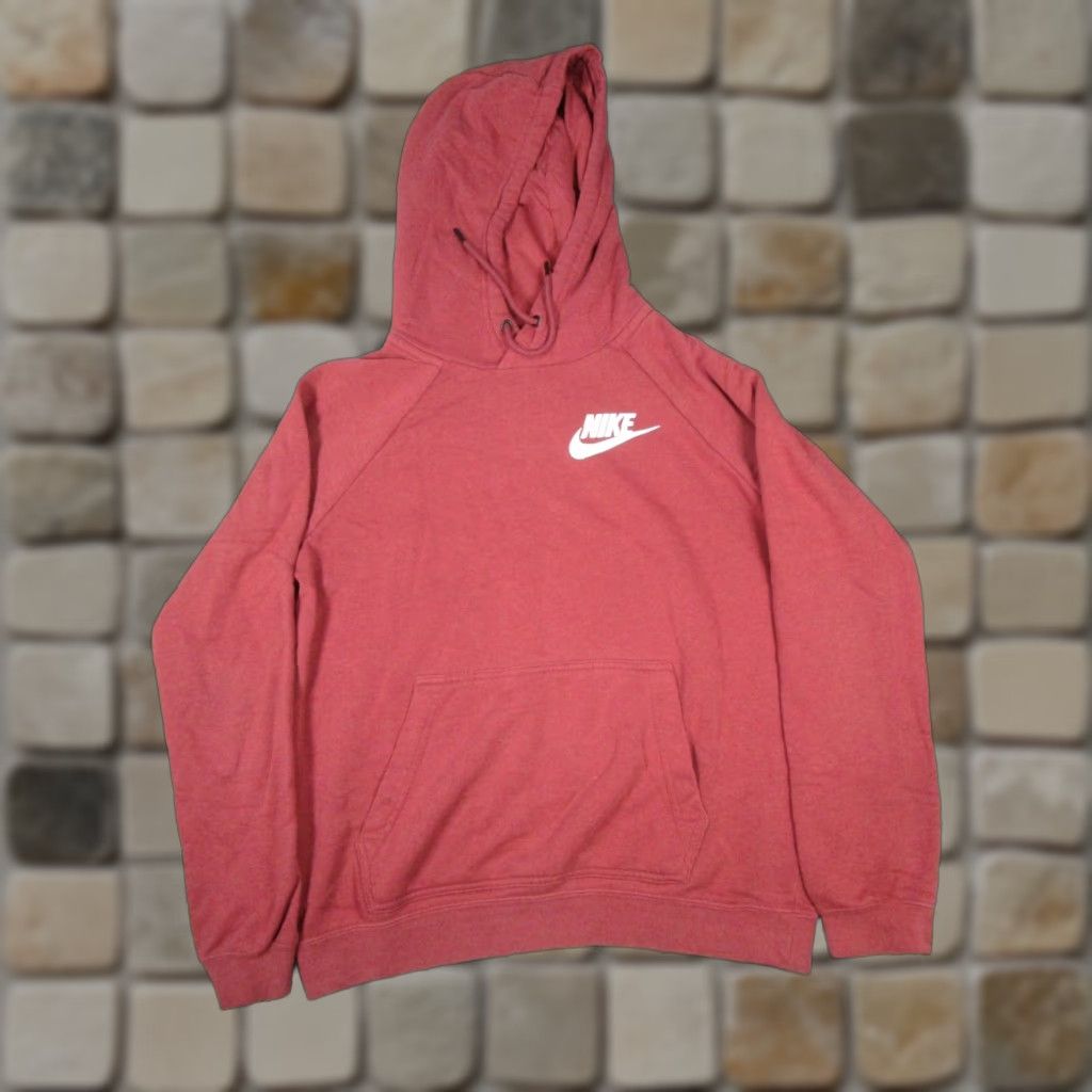 Nike Nike Hoodie Mens Small Red Cotton Blend Pullover Size US S / EU 44-46 / 1 - 1 Thumbnail