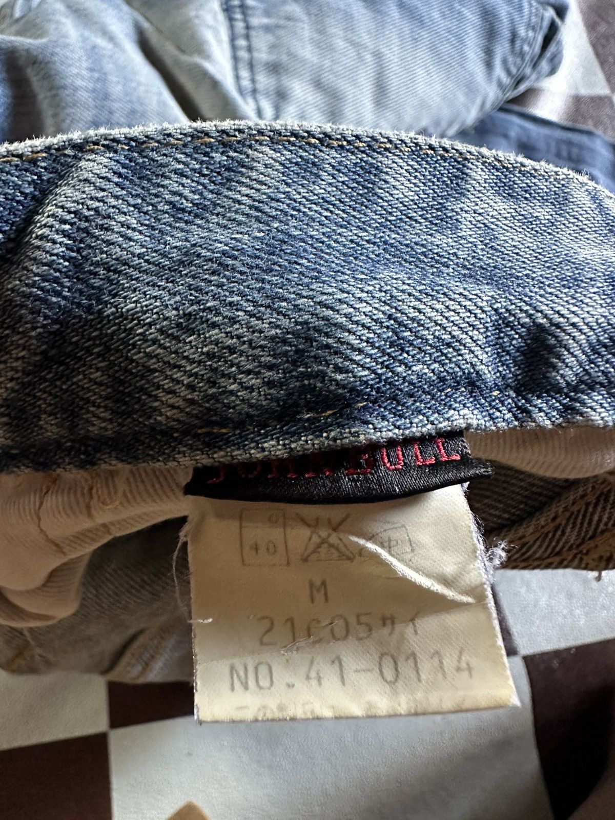 Vintage Johnbull patchworks blue denim jeans Size US 28 / EU 44 - 10 Thumbnail