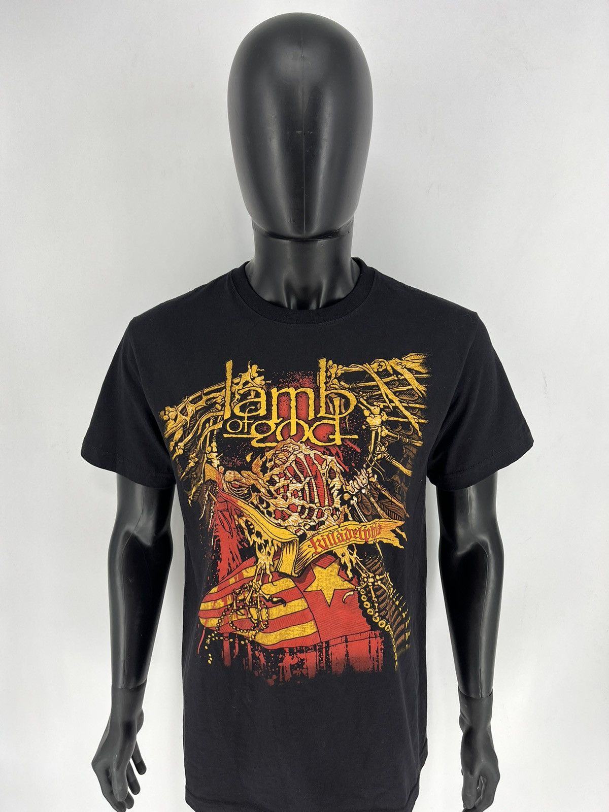 Band Tees × Vintage Vintage Lamb Of God Y2K Tshirt Tee Horror Face Size US L / EU 52-54 / 3 - 5 Thumbnail