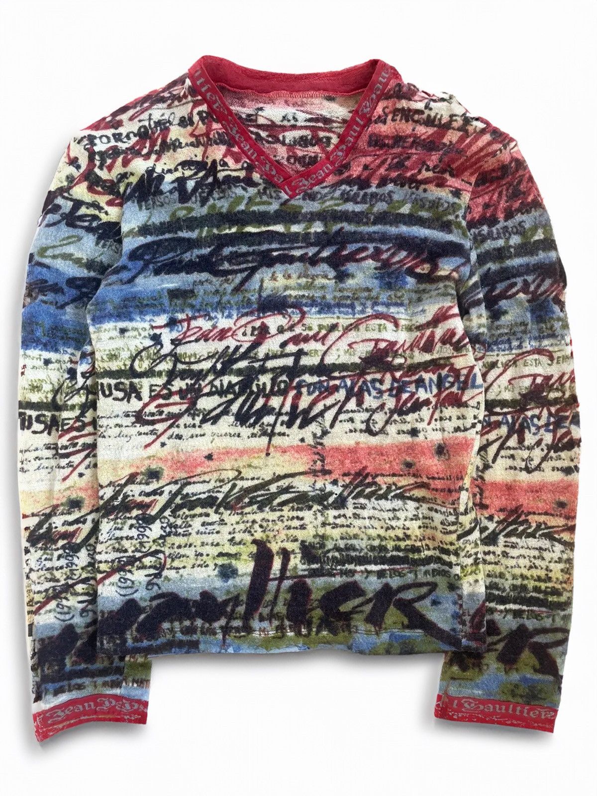Jean Paul Gaultier Rare Vintage Cursive Sweater