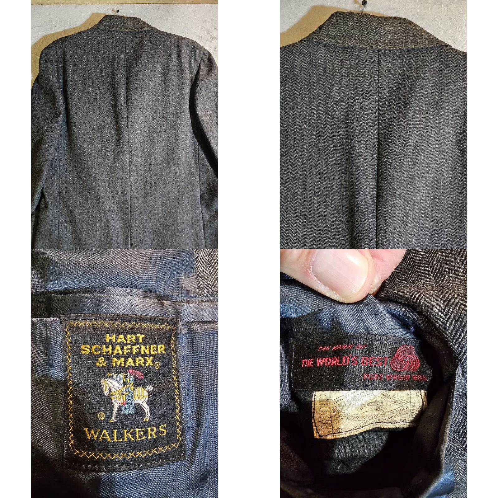 Hart Schaffner Marx VINTAGE Hart Schaffner Marx "Walker" Dress Overcoat 100% Virgin Wool Mens Sz 42R Size US XS / EU 42 / 0 - 8 Thumbnail