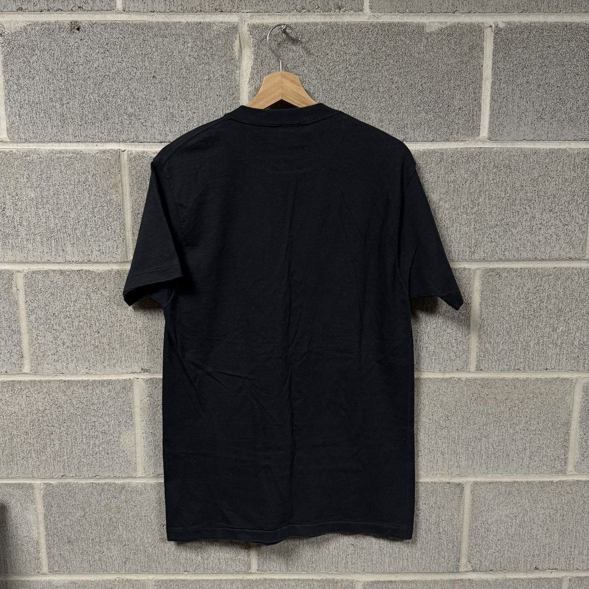 Vintage Vintage Black Blank Single Stitch Pocket Shirt ERD GRUNGE Size US L / EU 52-54 / 3 - 2 Thumbnail