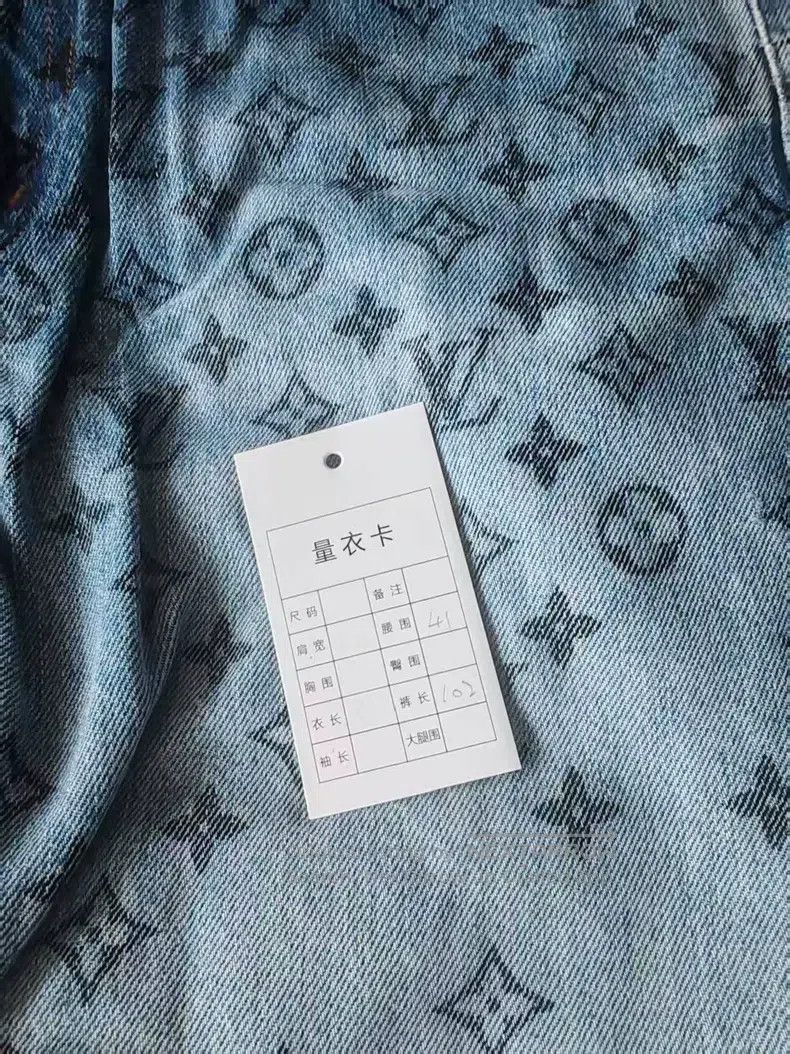 Louis Vuitton Louis Vuitton Full Print Made Old Jeans Size US 31 - 5 Thumbnail