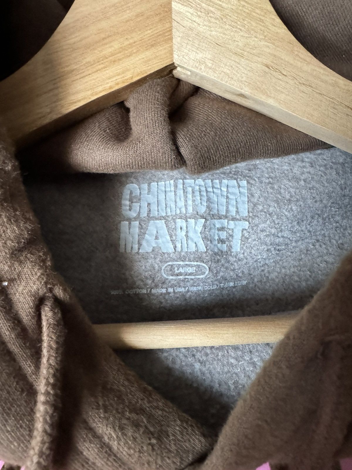 Market Chinatown Market Brown/Pink Hoodie Size US L / EU 52-54 / 3 - 3 Thumbnail