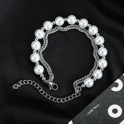 Vintage Creative Imitation Pearl Bracelet Size ONE SIZE - 3 Thumbnail