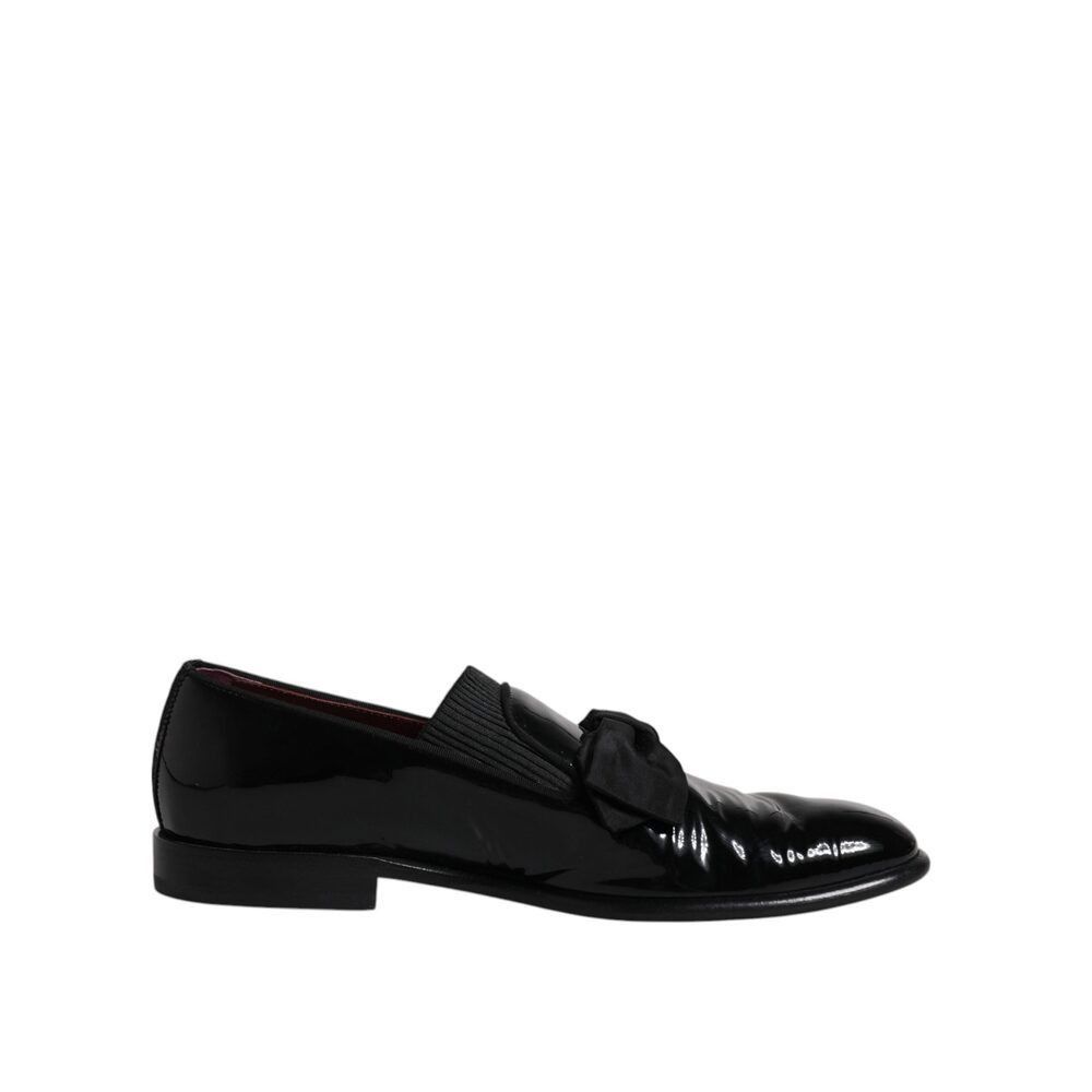 Dolce & Gabbana Dolce & Gabbana Black Leather Loafers Men Formal Dress Shoes Size US 8 / EU 41 - 7 Thumbnail