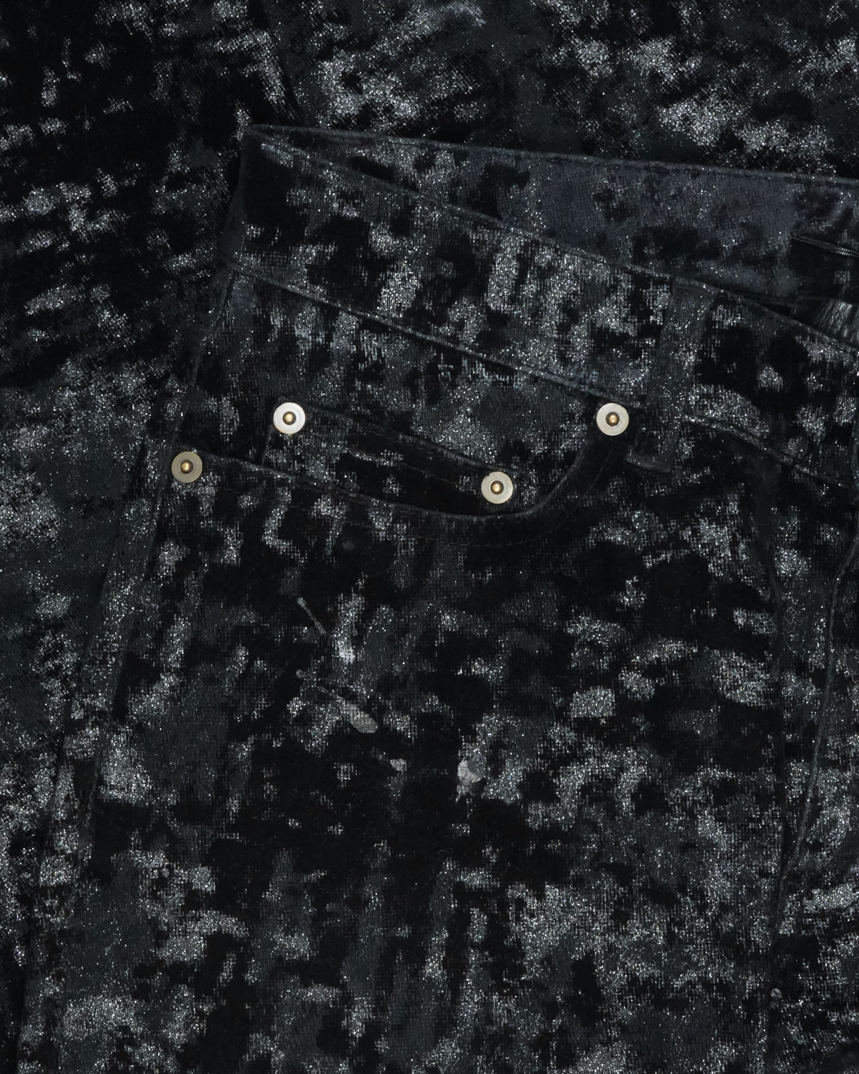 Saint Laurent Paris Saint Laurent Palladium Velvet Metallic Pants - FW16 Size US 32 / EU 48 - 4 Thumbnail