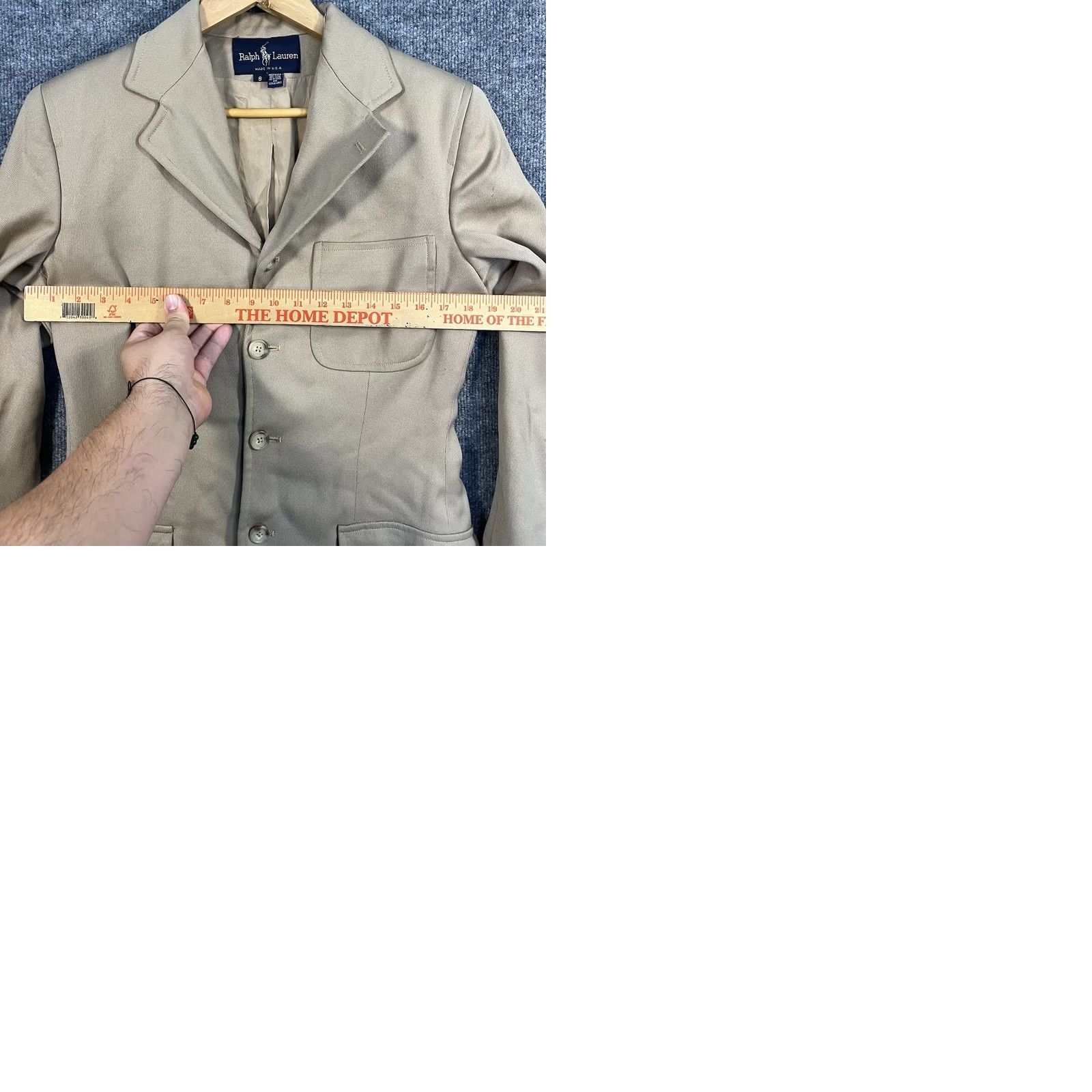 Ralph Lauren VINTAGE Ralph Lauren Blazer Women Sz 8 Cream Wool Union Made In USA Office Size M / US 6-8 / IT 42-44 - 9 Thumbnail