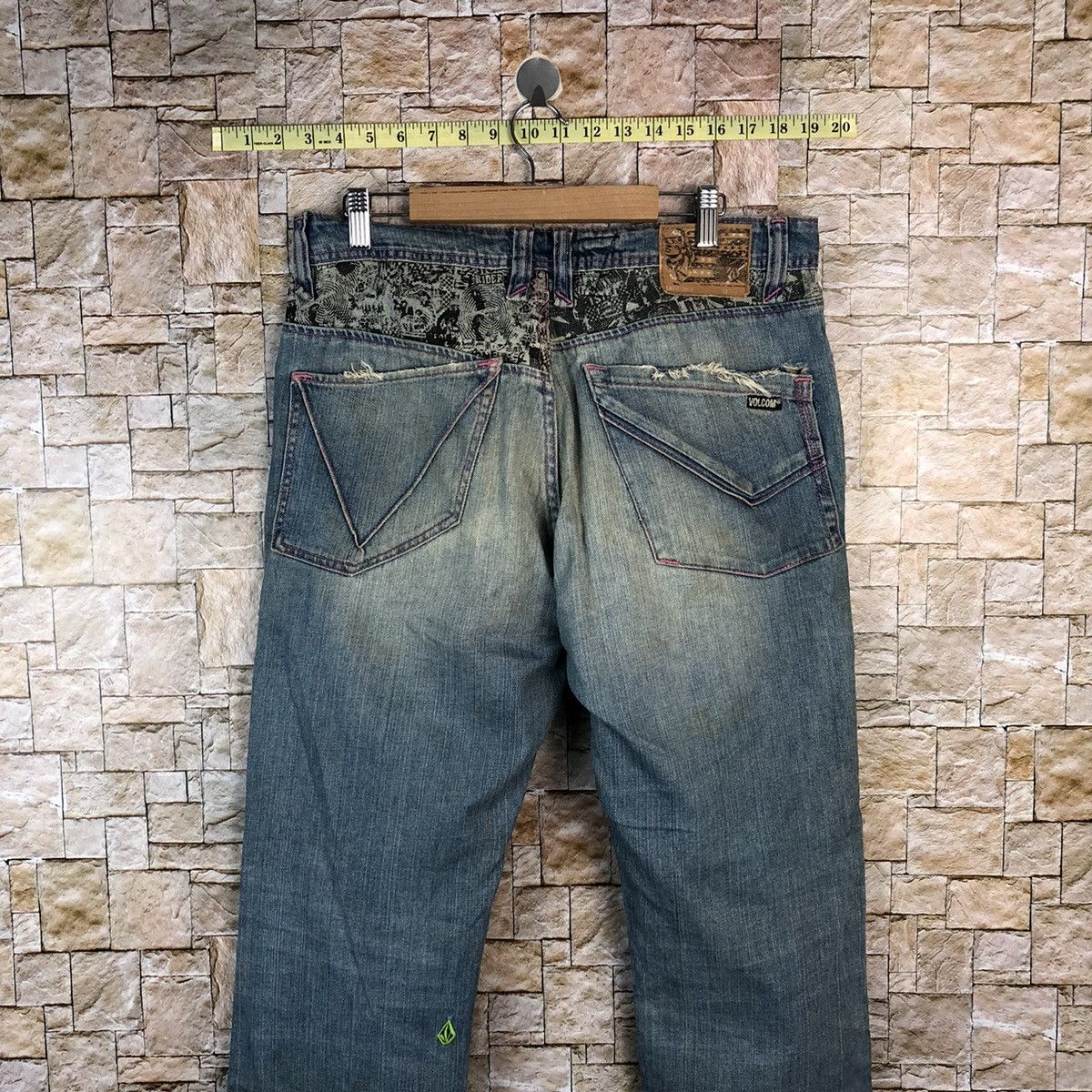 Volcom Volcom vintage skate Blue faded Denim Pants #A1169 Size US 33 - 13 Thumbnail