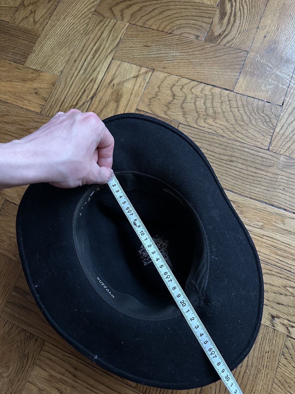 Stetson Stetson Black Buffalo Felt Cowboy Western Hat Size ONE SIZE - 13 Thumbnail