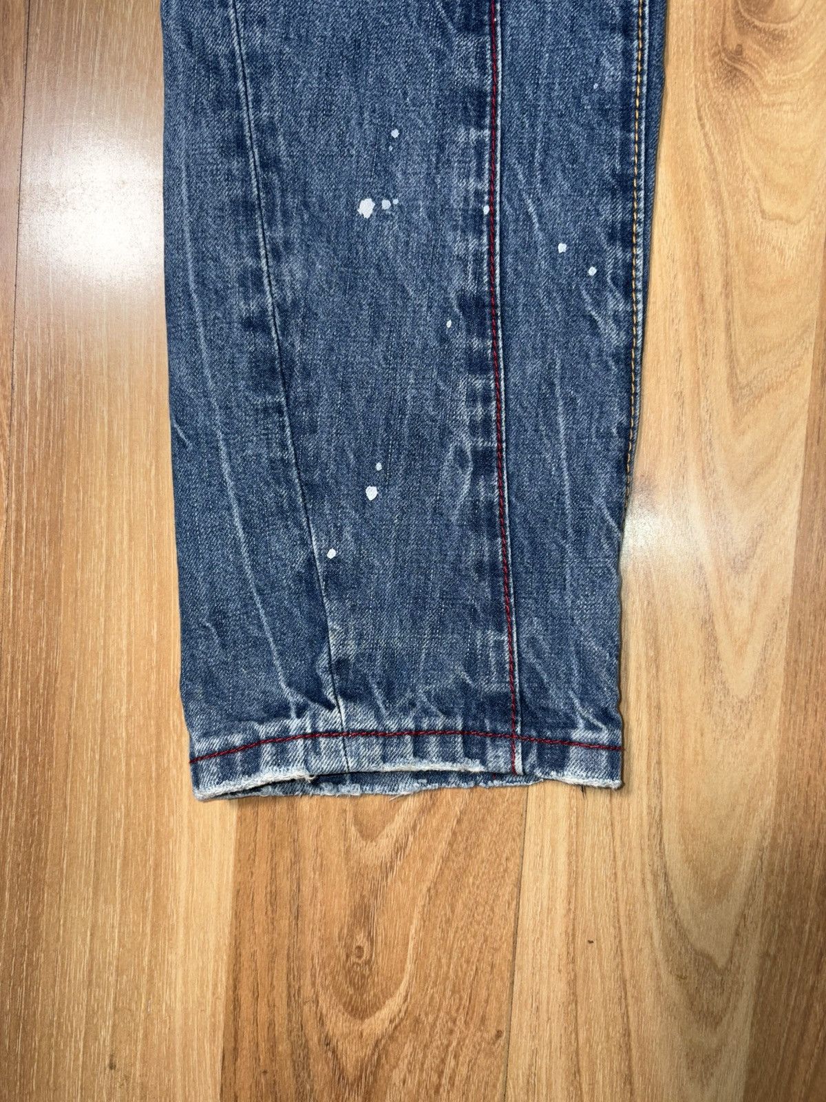 Japanese Brand The New Look Eight 3D Twisted Seam Distressed Denim -Size 28 Size US 28 / EU 44 - 5 Thumbnail