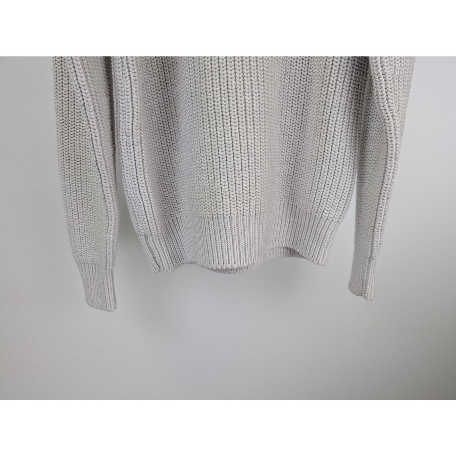 Tom Ford o1rshd1 Men's Ribbed Knit Sweater Sweatshirt in Grey Size US M / EU 48-50 / 2 - 12 Thumbnail