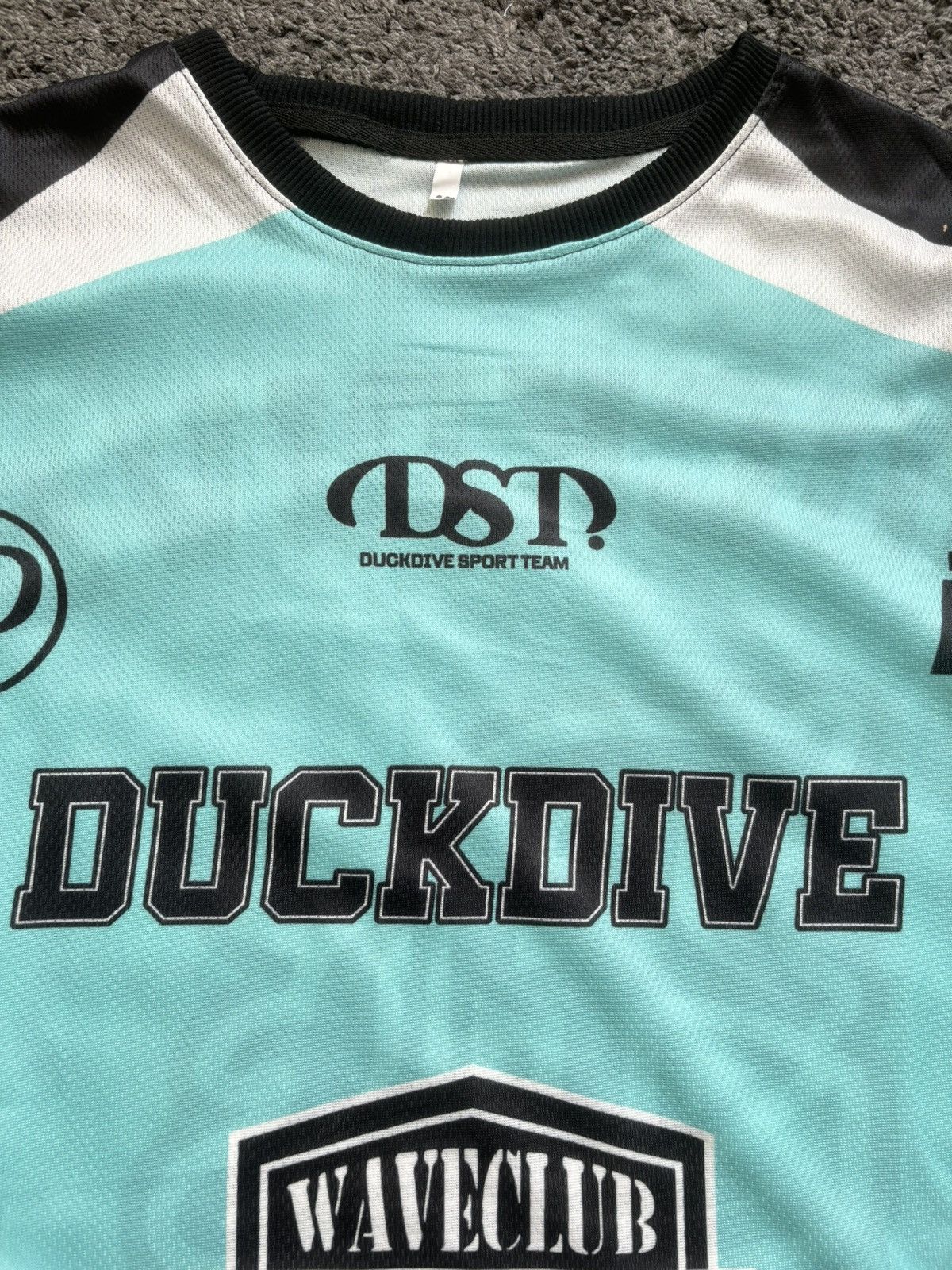 Japanese Brand Duckdive waveclub racing culture unisex blue black jersey Size US M / EU 48-50 / 2 - 9 Thumbnail