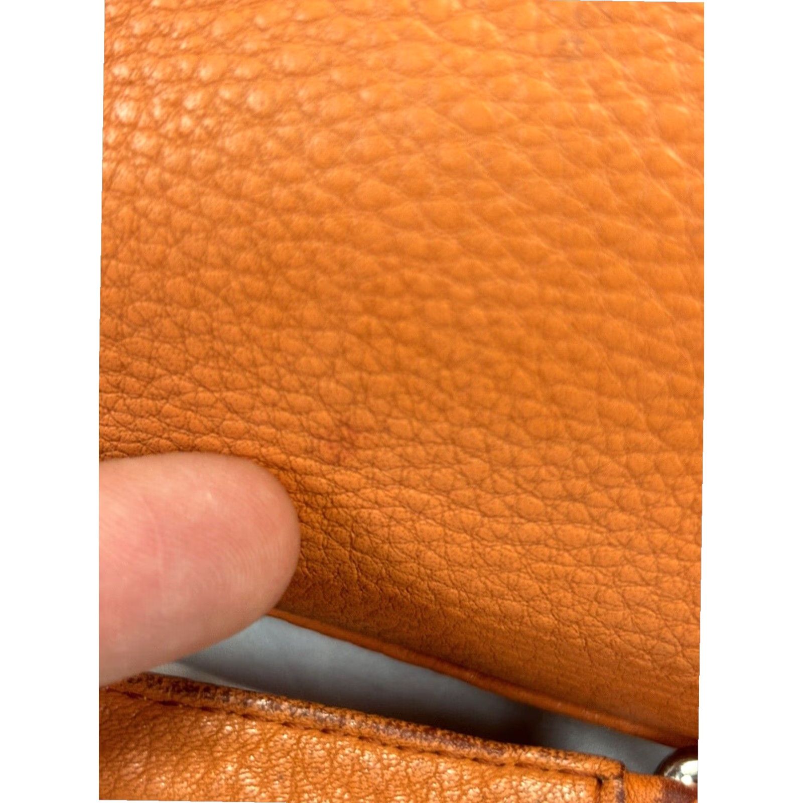 Rebecca Minkoff Rebecca Minkoff Leather Crossbody Purse Orange Small Zipper Chain Strap Womens Size ONE SIZE - 7 Thumbnail