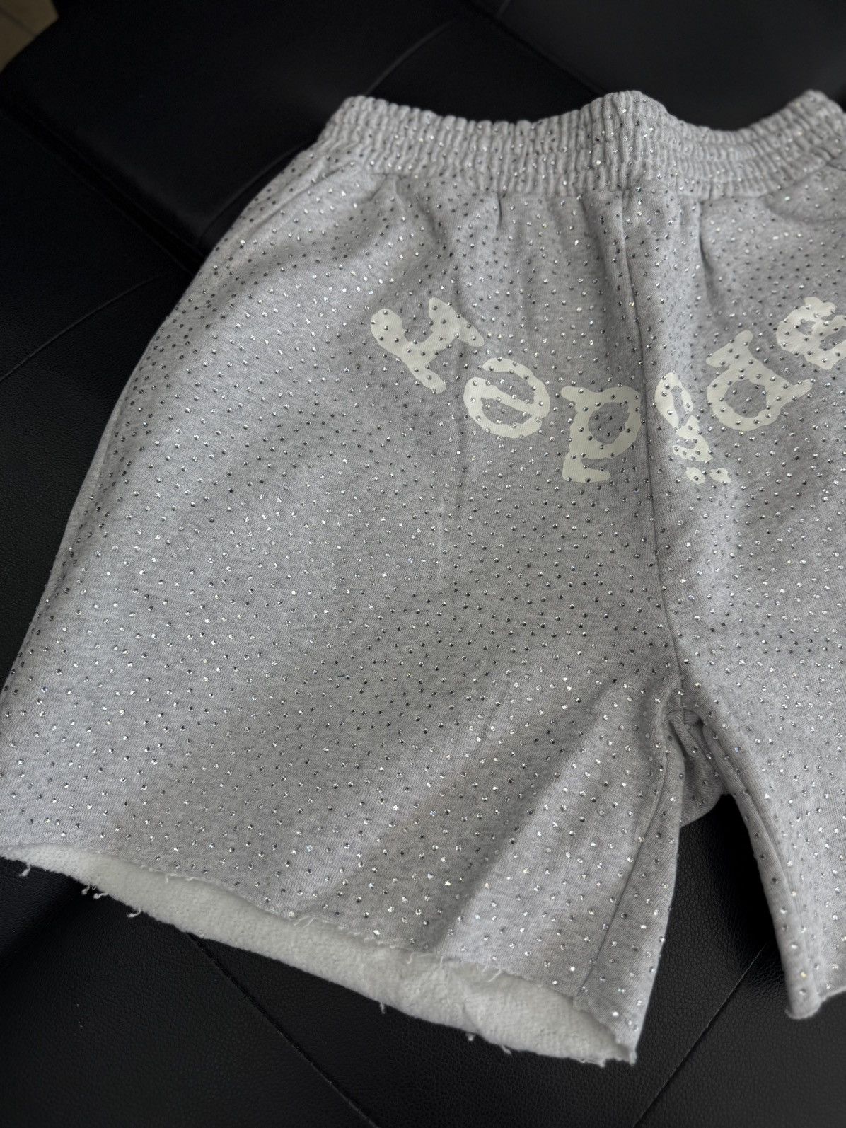 Sp5der Sp5der VVS Rhinestone Cotton Shorts Size (Small) NEW Size US 29 - 5 Thumbnail