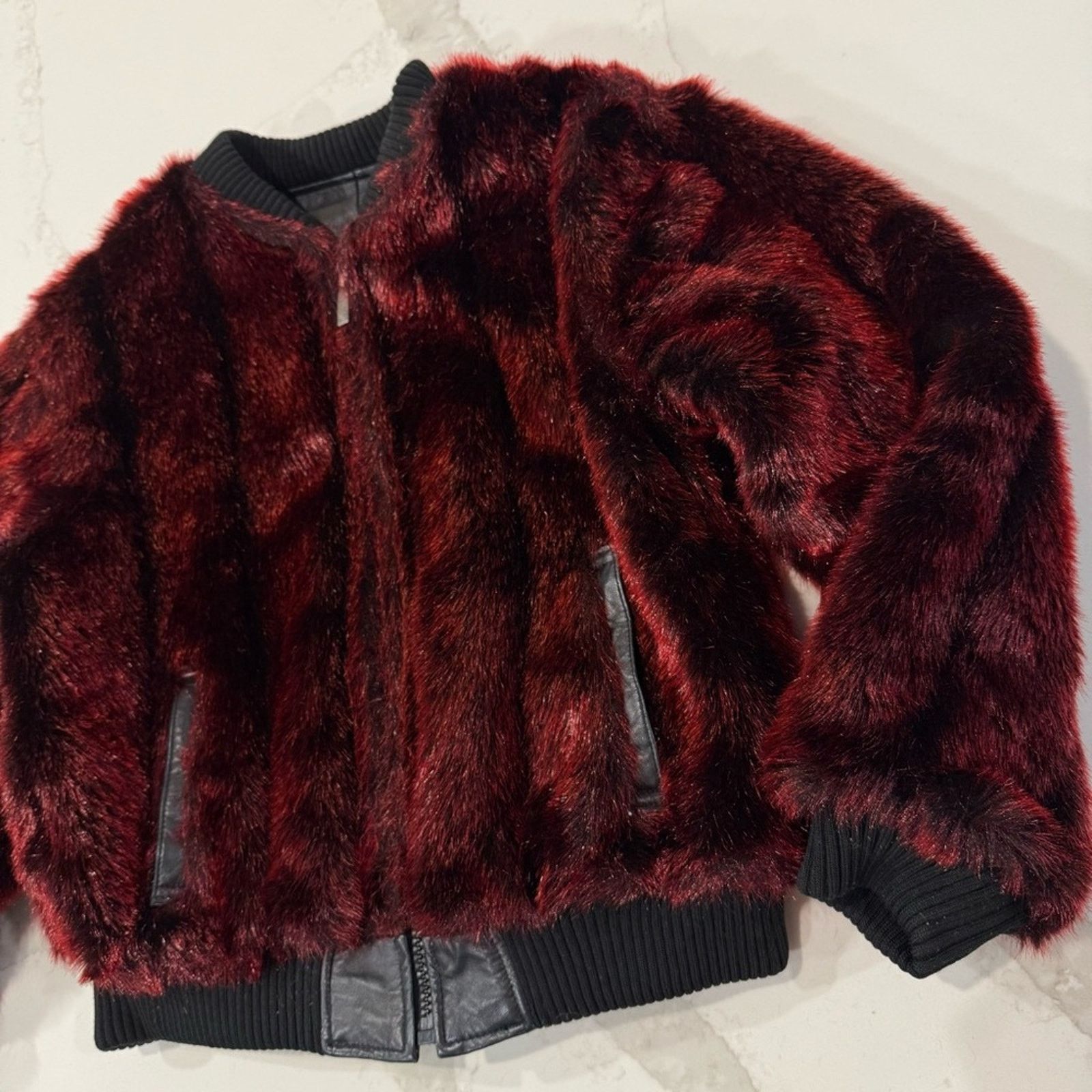 Ecko Unltd. Vintage Y2K Ecko Unltd. Reversible Leather Jacket Womens L Size L / US 10 / IT 46 - 13 Thumbnail
