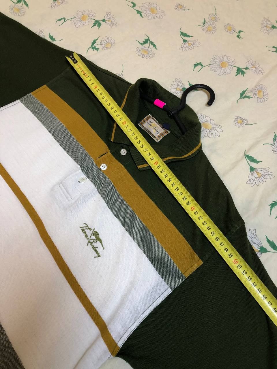 Burberry Thomas Burberry Shirt Multicolor Striped Embroidered POLO Size US L / EU 52-54 / 3 - 7 Thumbnail