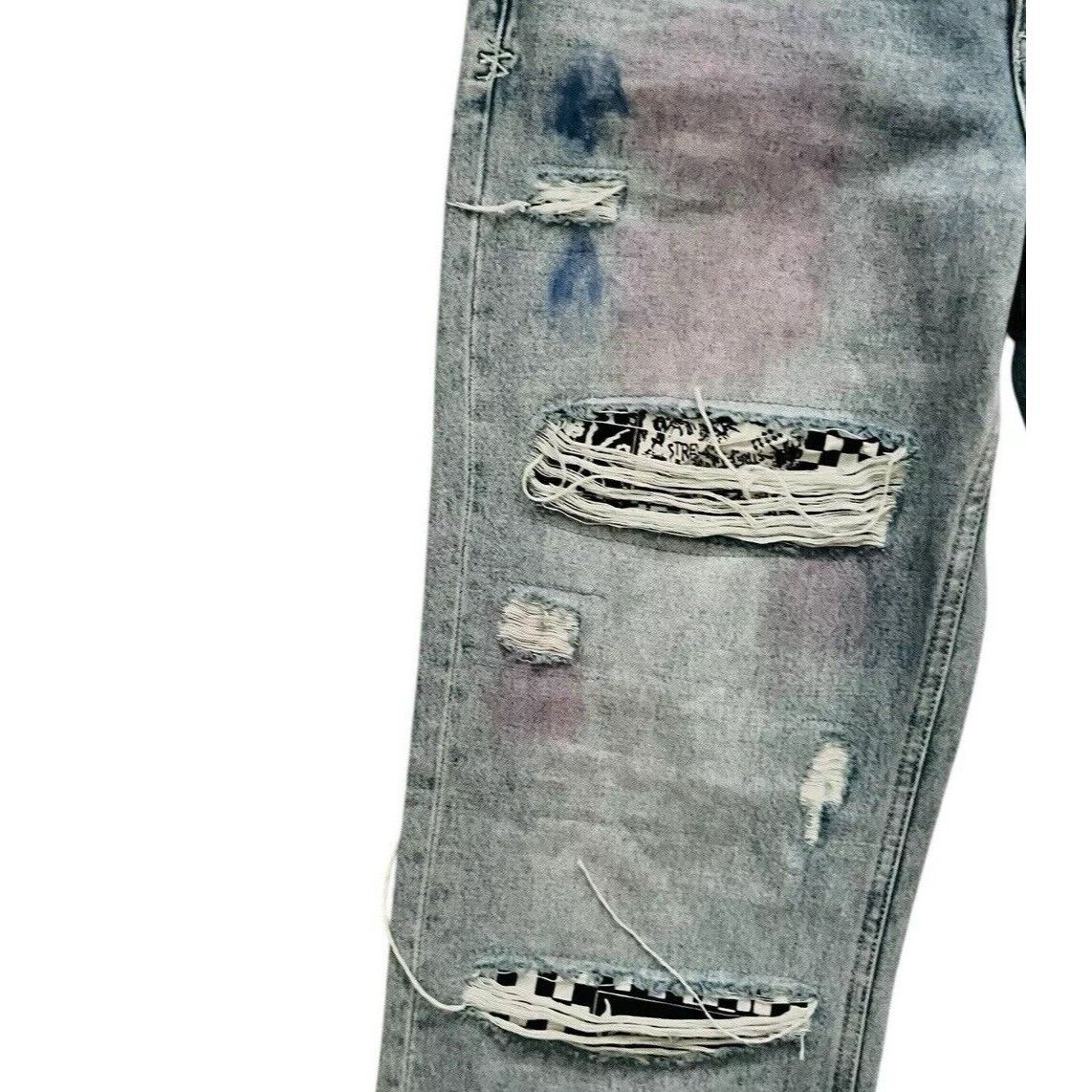 Ksubi Ksubi Jeans Mens Anti K++ Kolor Straight Blue Size 33/30 Size US 33 - 4 Thumbnail