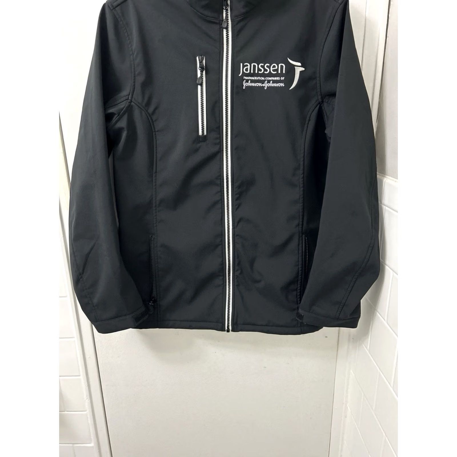 Vintage Clique Jacket Womens L Black Softshell Fleece Lined Size L / US 10 / IT 46 - 3 Thumbnail