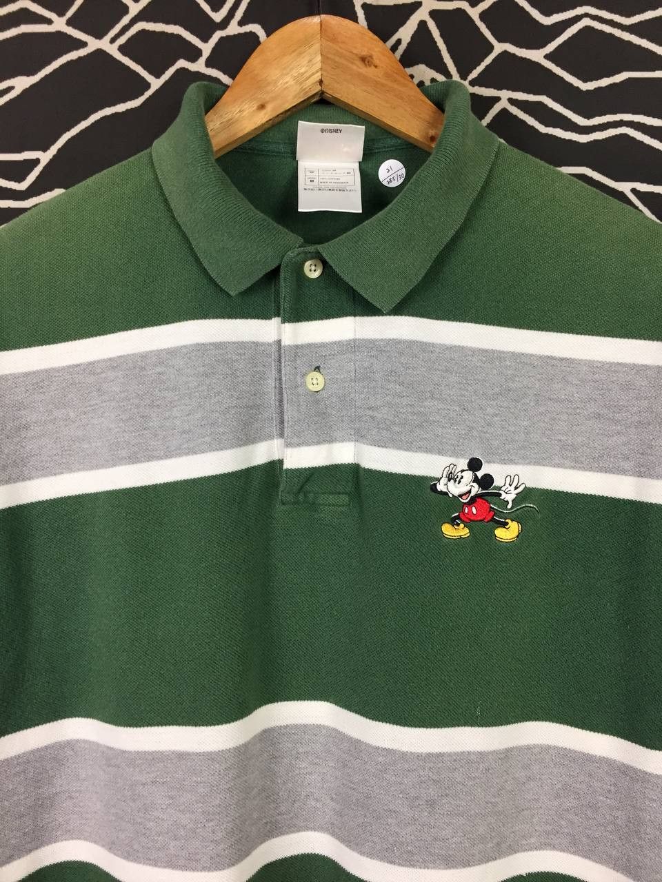 Disney Vtg The Disney Store Mickey Mouse Striped Polo Shirt Size US M / EU 48-50 / 2 - 3 Thumbnail