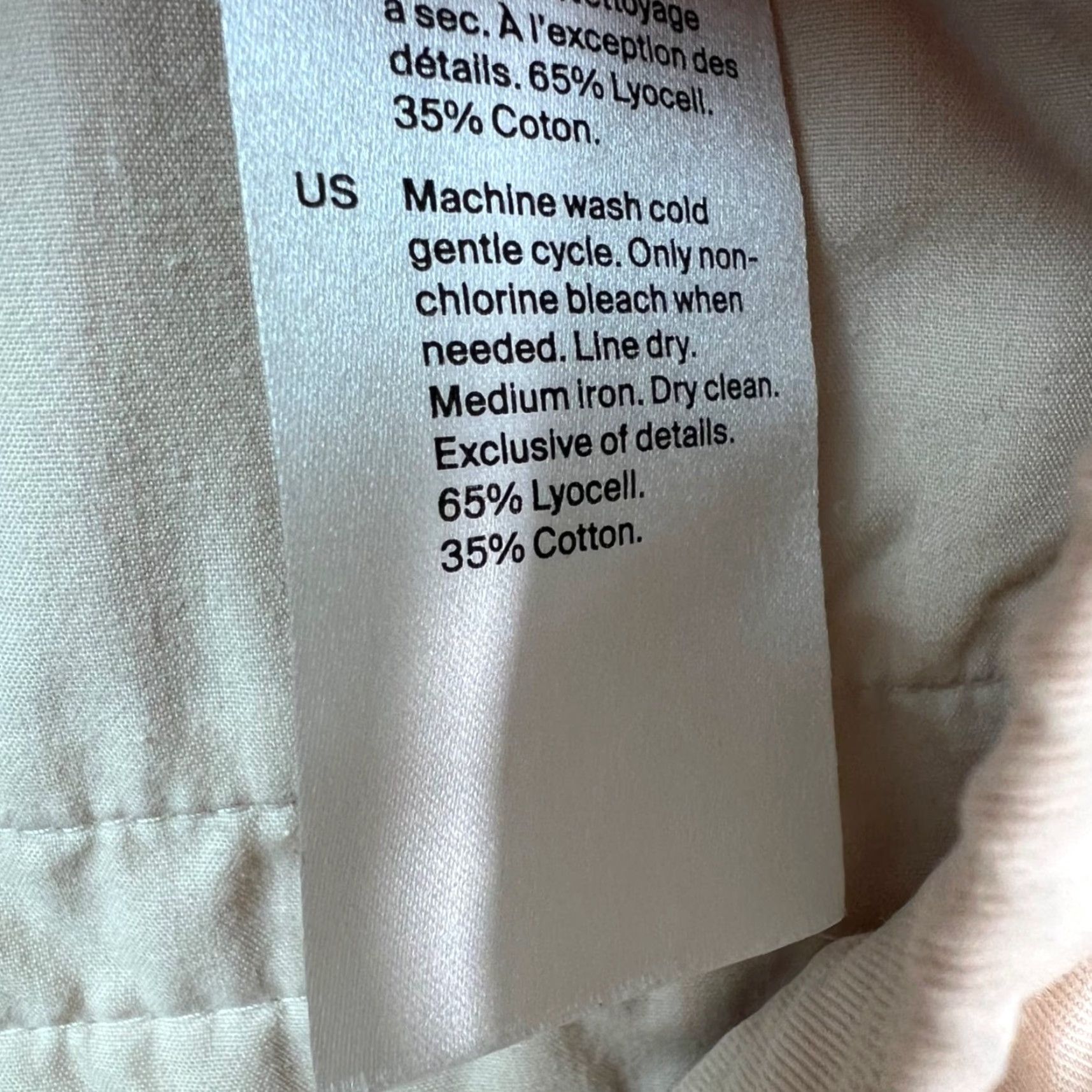 Cos COS Mens 33R Beige Casual Trousers Lyocell & Cotton Blend Tapered Leg Pants Size US 33 - 4 Thumbnail