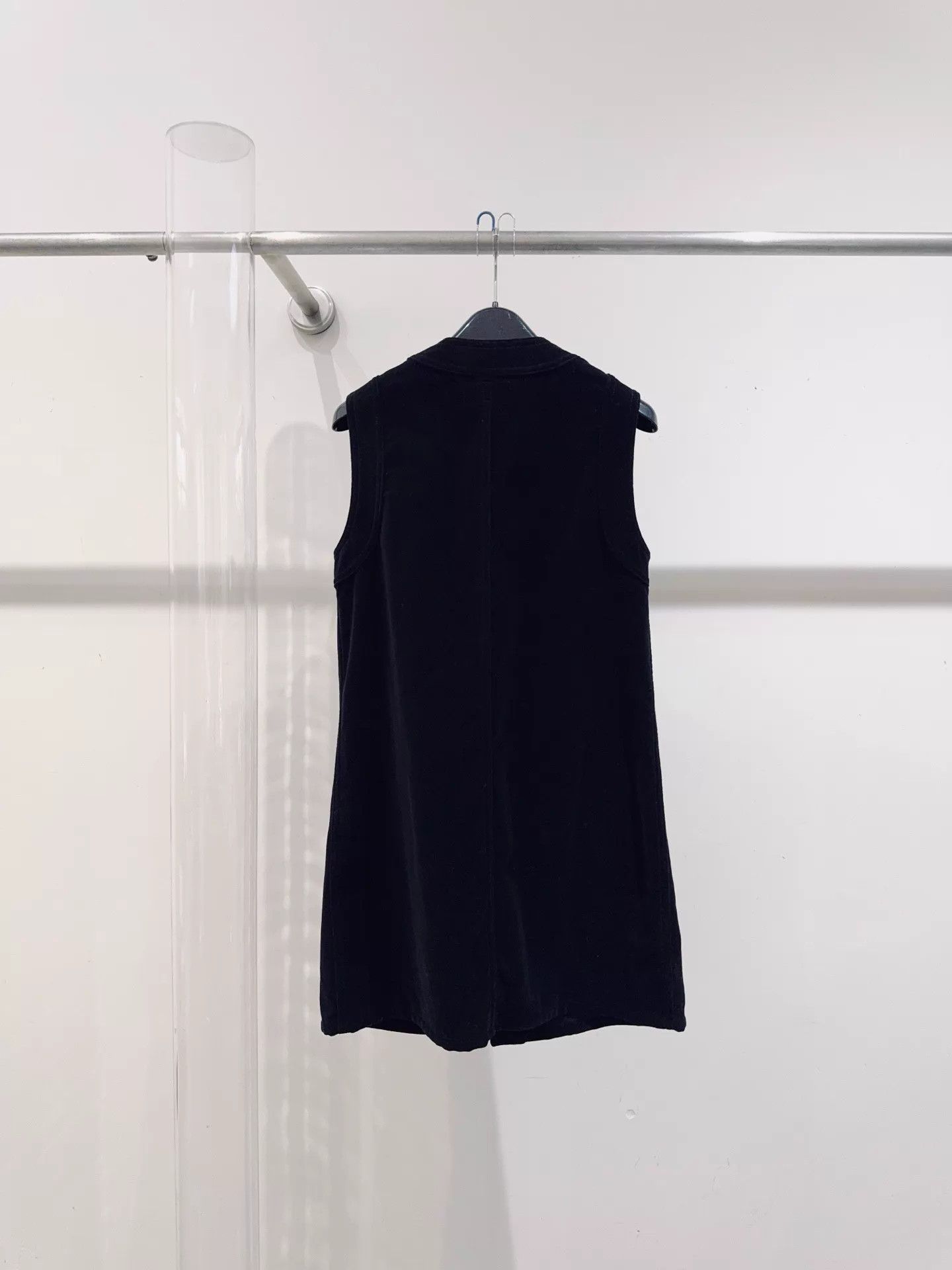Celine New Celine Black Velvet Dress Size S Gold Hardware Size S / US 4 / IT 40 - 3 Thumbnail