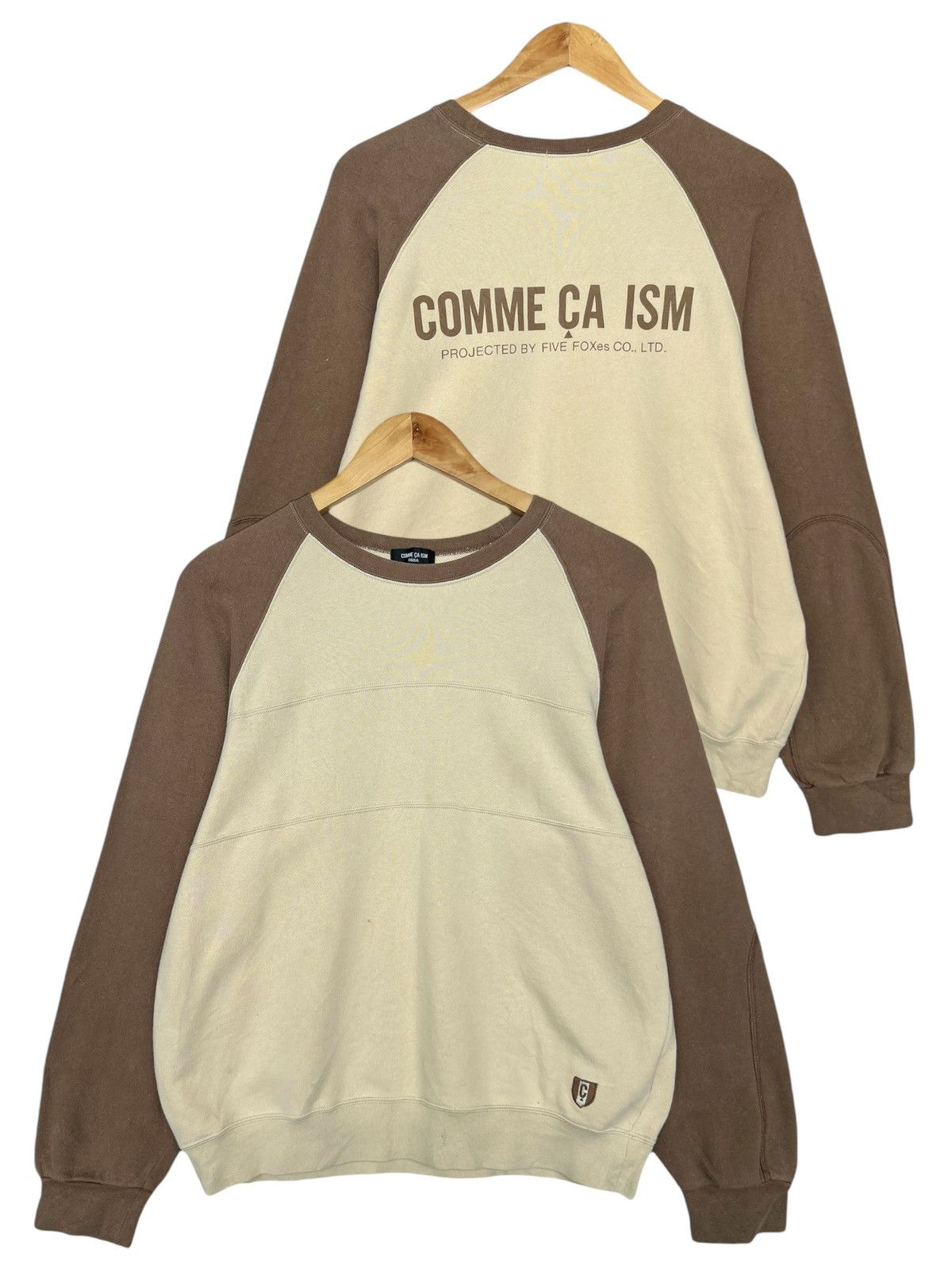 Comme Ca Ism Comme Ca Ism Japan Designer Spellout Beige Sweatshirt Size US S / EU 44-46 / 1 - 1 Thumbnail