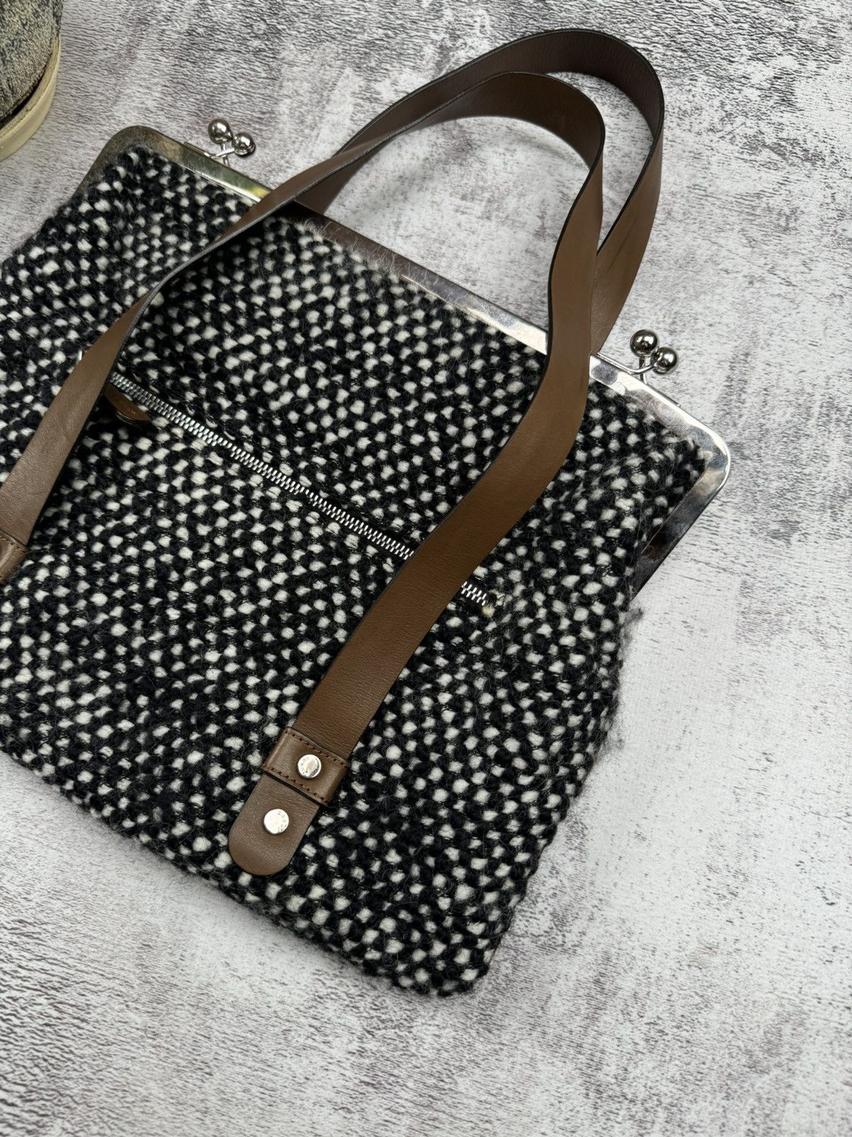 Marni Vintage 90S Tweed Marni Luxury Made in Italy Bag Size ONE SIZE - 6 Thumbnail