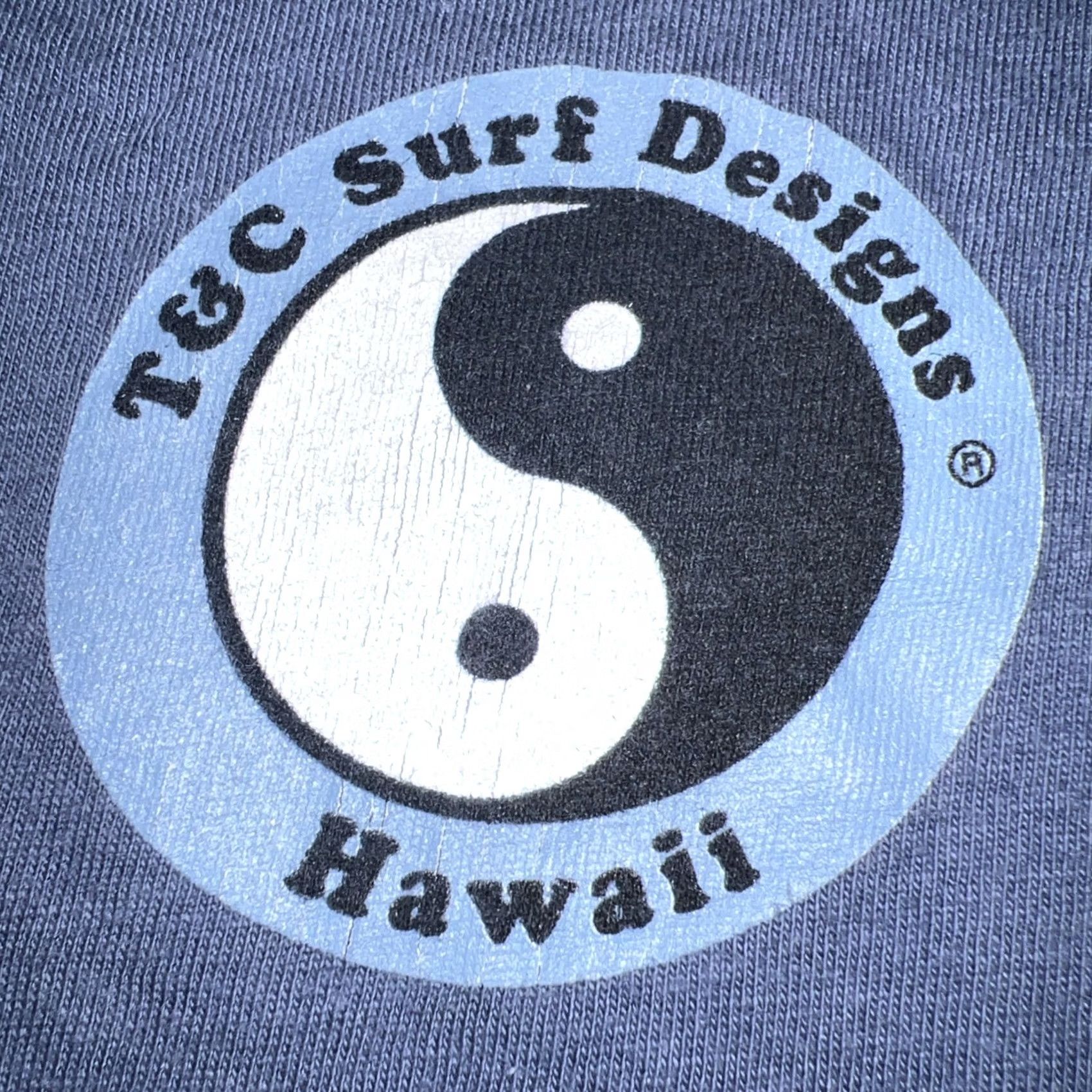 4SDESIGNS Town & Country Surf Designs Hawaii It’ll Be All Rice Raised On Rice Shirt XL Blue Mens T-Shirt 90s Vintage Graphic Print Size US XL / EU 56 / 4 - 5 Thumbnail